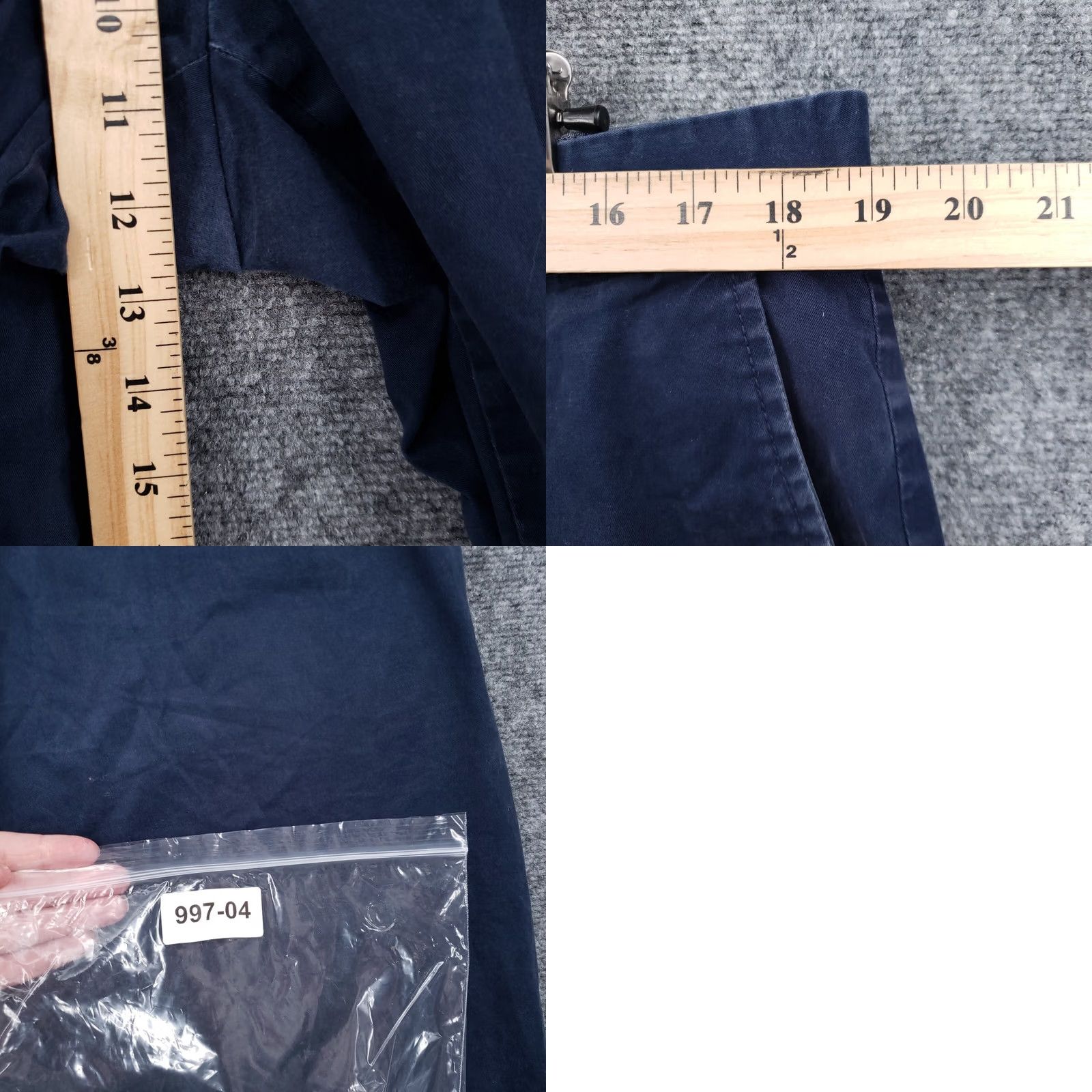 Tommy Hilfiger Tommy Hilfiger Pants Mens 36x30 Blue Chino Mid-Rise Straight Tailored Fit Casual Size US 36 / EU 52 - 9 Thumbnail
