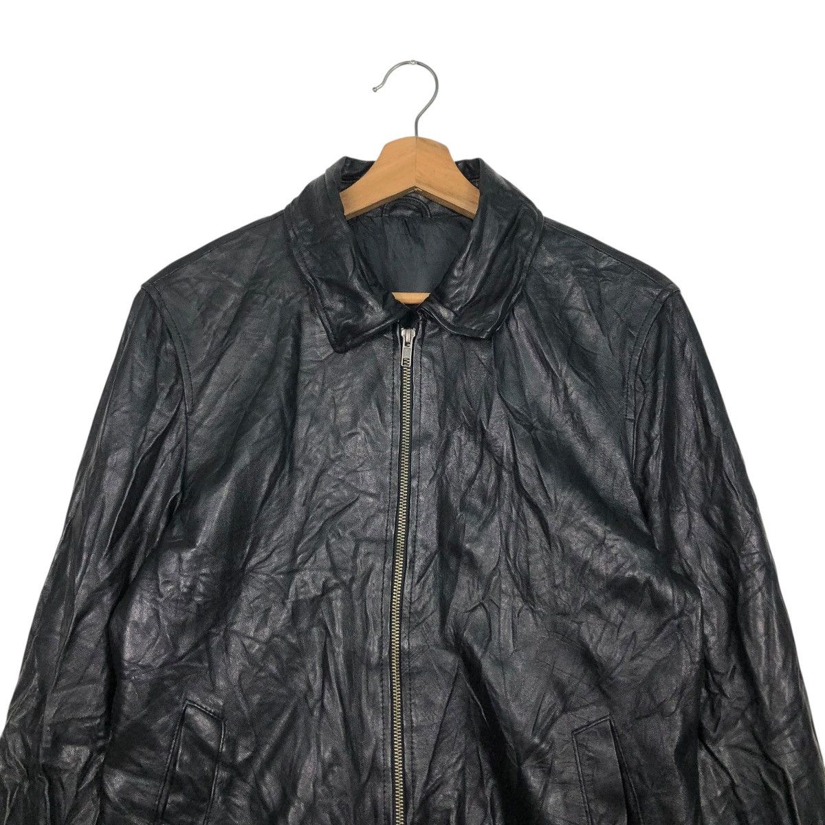 Japanese Brand 🔥VINTAGE UNBRANDED SOFT LEATHER JACKET RACER ISSEY MIYAKE Size US S / EU 44-46 / 1 - 5 Thumbnail