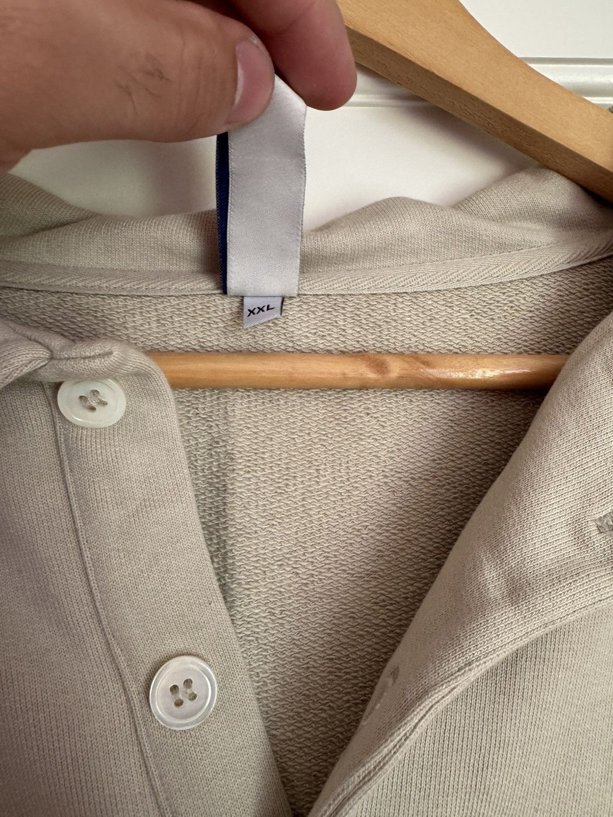 Another Aspect Another Aspect cream polo Size US XXL / EU 58 / 5 - 3 Thumbnail