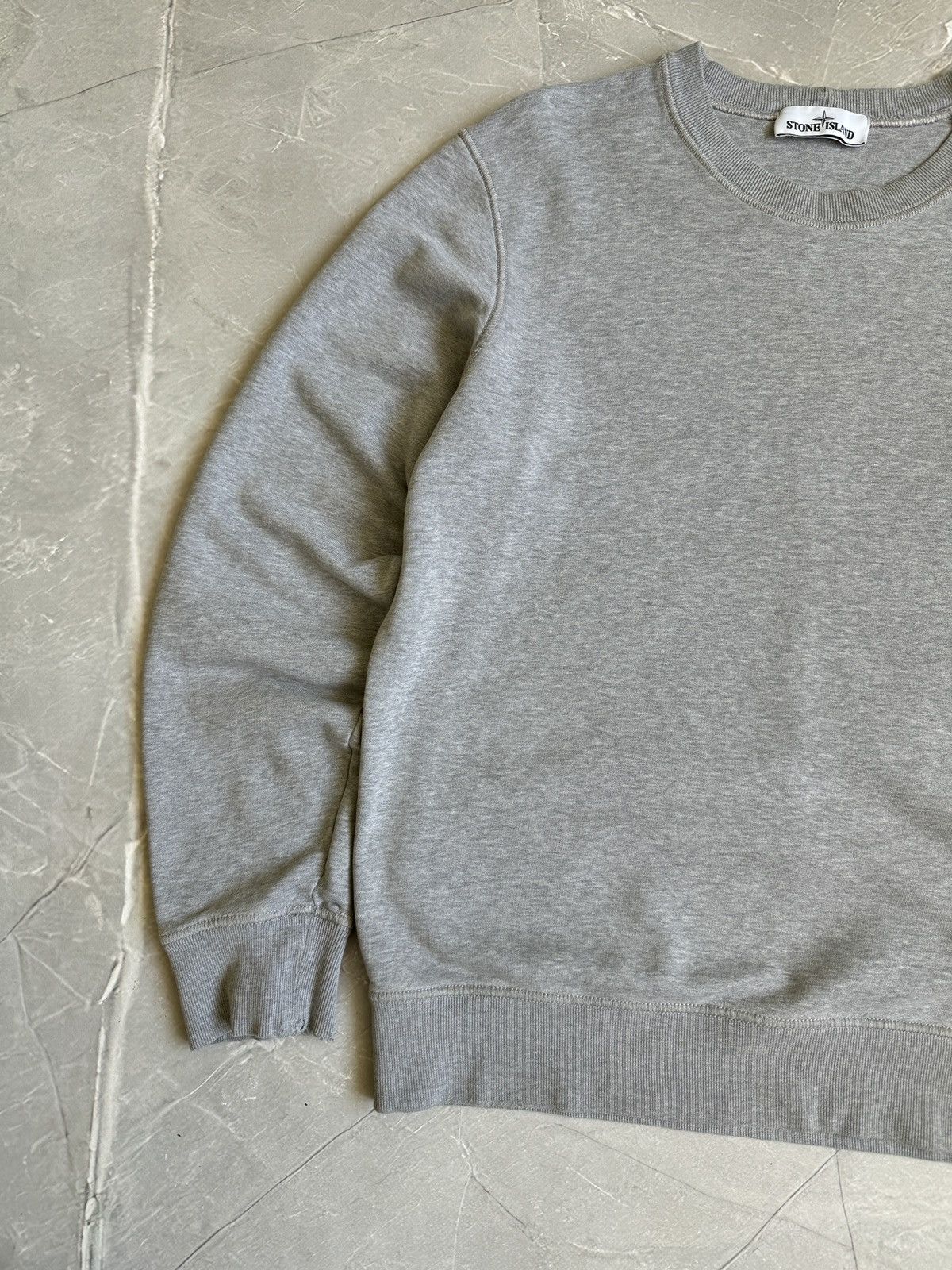 Stone Island Stone Island Grey Sweatshirt Crewneck Distressed Size US M / EU 48-50 / 2 - 2 Thumbnail