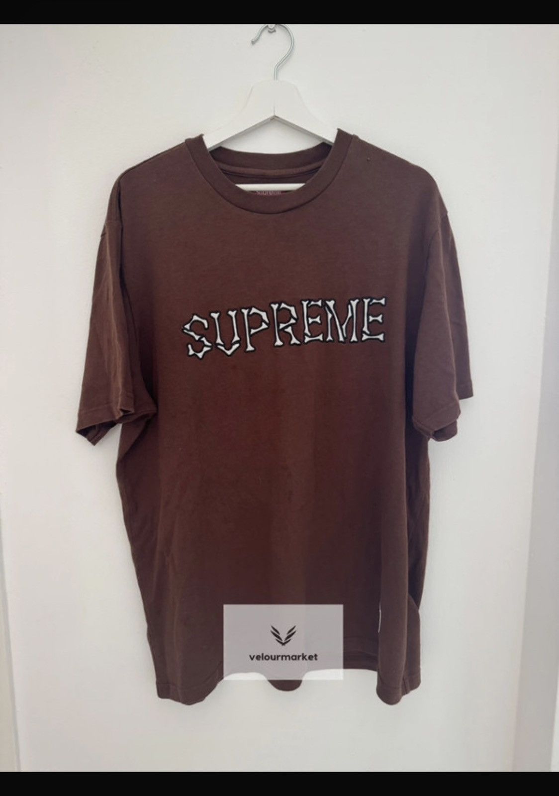 Supreme Supreme burgundy T-shirt!! Size US L / EU 52-54 / 3 - 1 Thumbnail