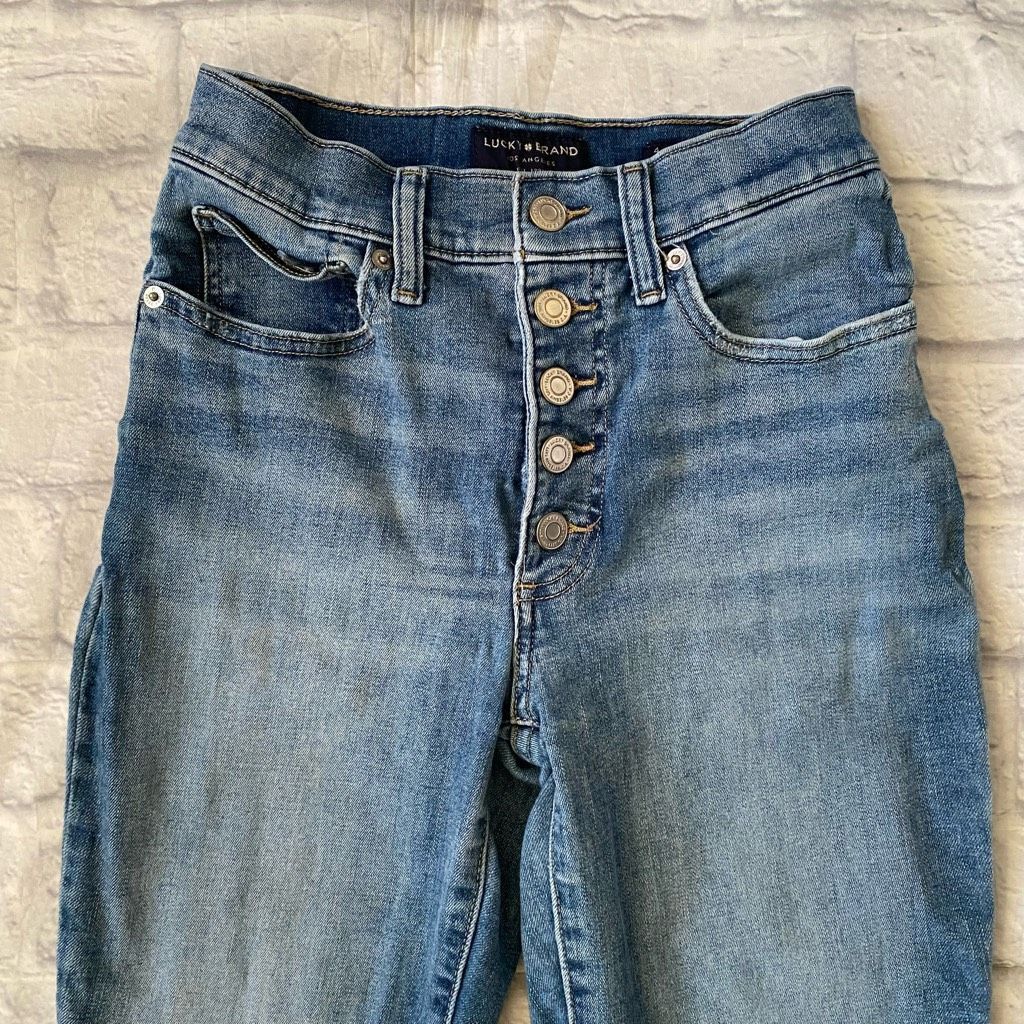 Lucky Brand Lucky Brand women 4/27 ankle high rise skinny Bridgette jean Size 27" / US 4 / IT 40 - 3 Thumbnail