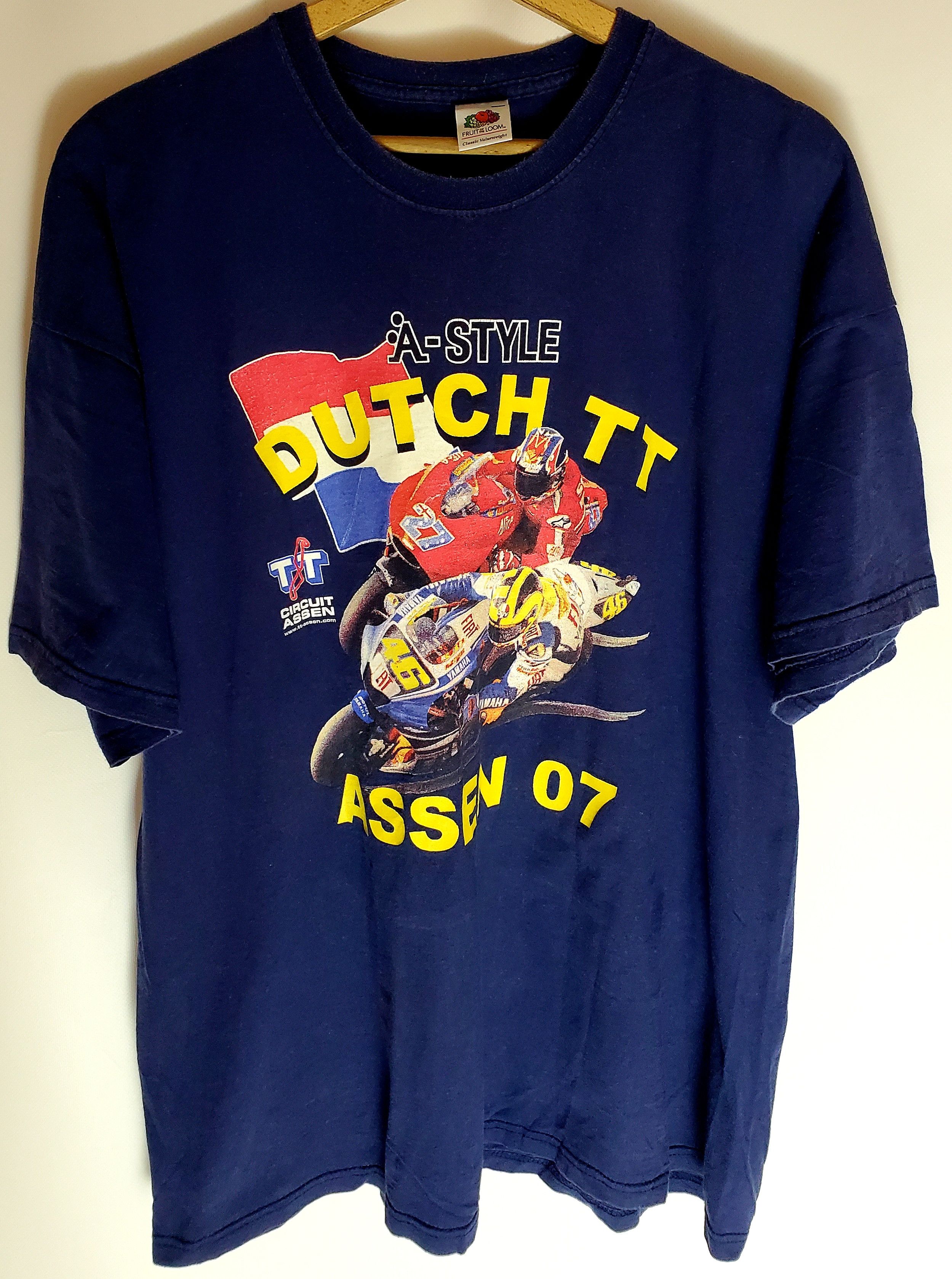 Vintage Vintage MOTO RACING DUTCH TT ASSEN T-SHIRT XXL Size US XXL / EU 58 / 5 - 1 Thumbnail