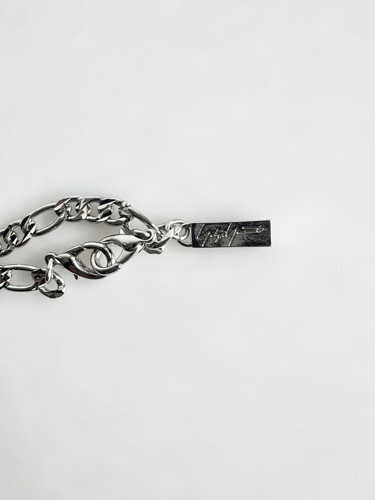 Yohji Yamamoto Yohji Yamamoto - Silver Crystal Long Chain Necklace Size ONE SIZE - 4 Thumbnail