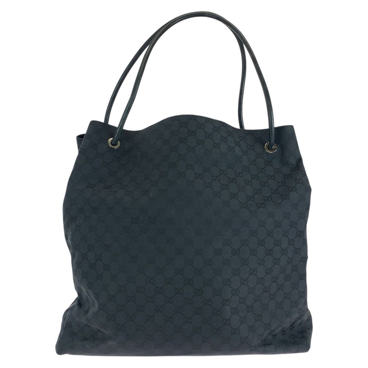 Gucci Gucci GG Canvas Leather 2Way Bag Canvas Shoulder Bag 101268 in Black, Women's