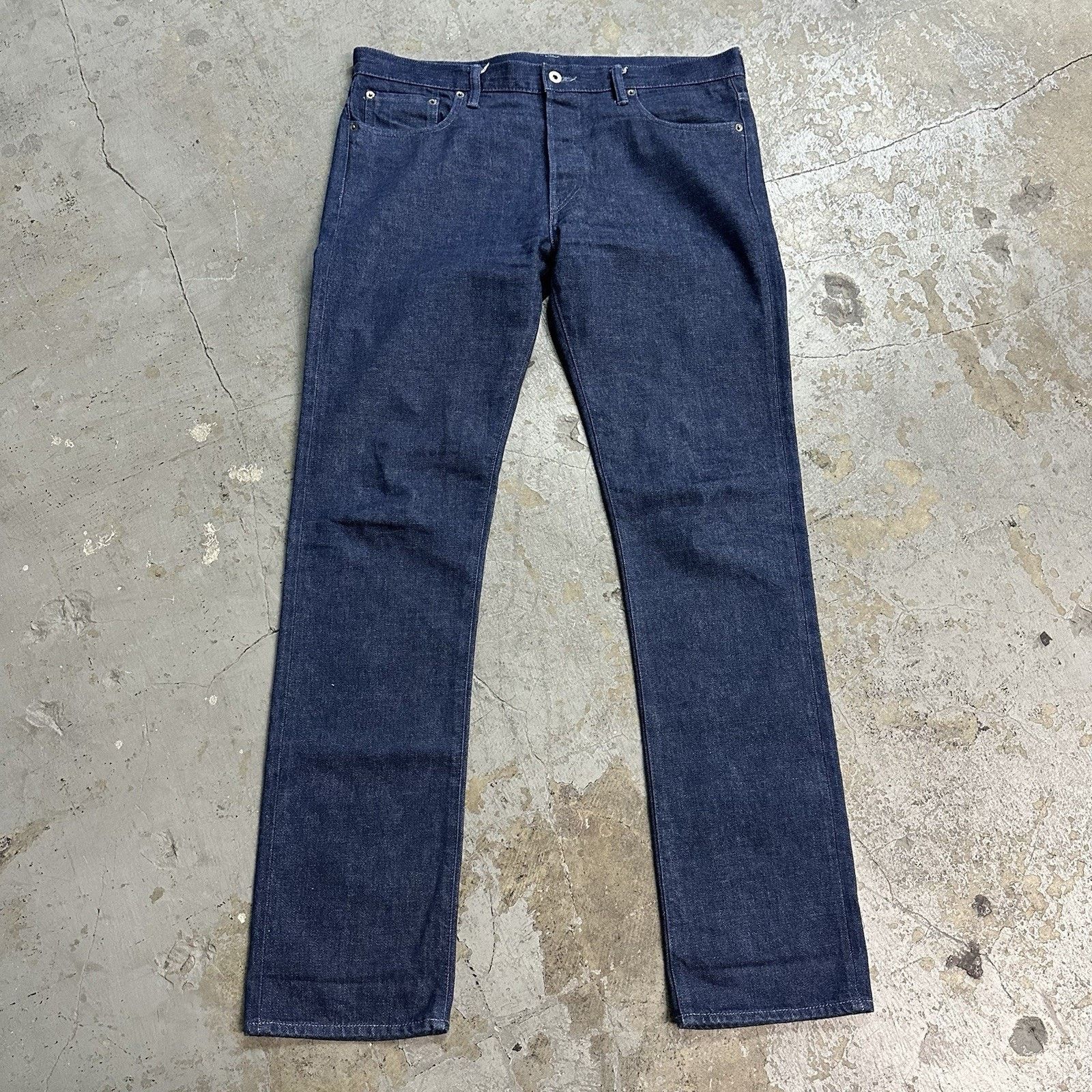 John Elliott John Elliott + Co Dark Blue Selvedge Denim Jeans Size 34 Size US 34 / EU 50 - 1 Thumbnail