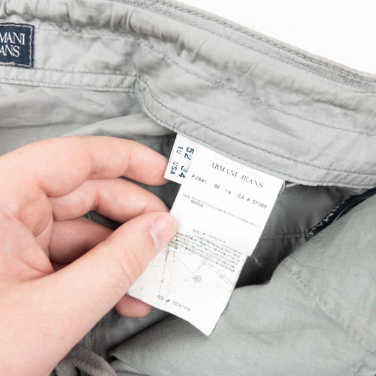 Other Vintage 2000s Armani Jeans Lightweight Cargo Trousers W37 Size US 37 - 6 Thumbnail