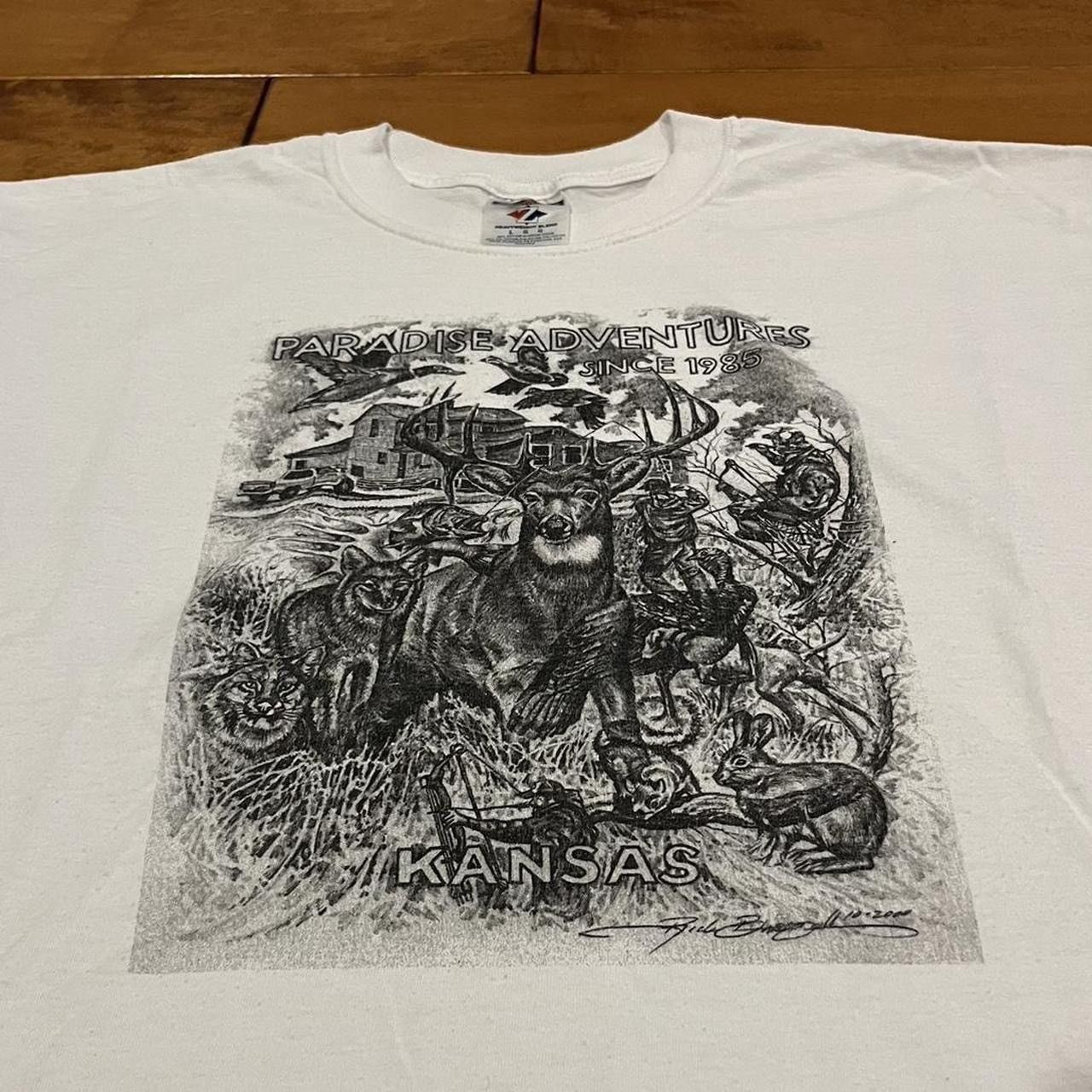 Jerzees × Vintage 90s Vintage Animal Graphic T-Shirt Size US L / EU 52-54 / 3 - 2 Thumbnail