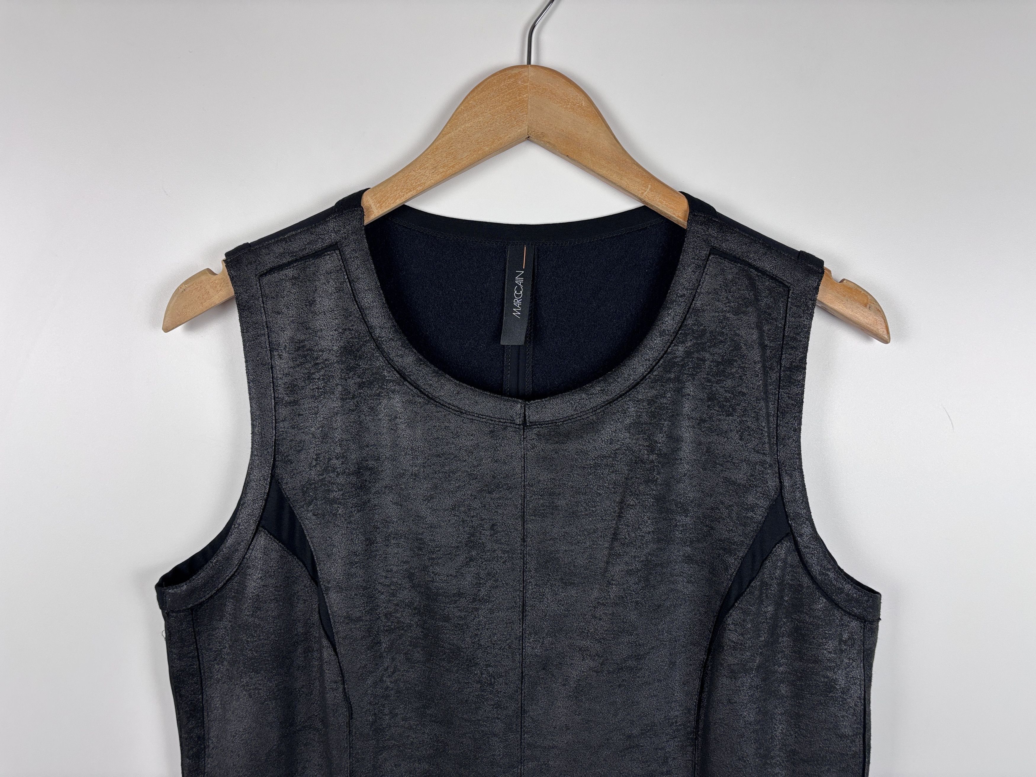 Other Marc Cain Sleeveless Shift Dress Black Size N 5 / UK 16 Size M / US 6-8 / IT 42-44 - 2 Thumbnail