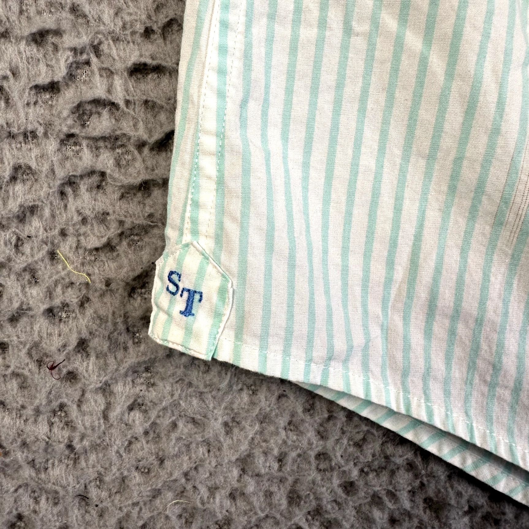 Southern Tide Southern Tide Shirt Mens Small White Green Striped Button Up Performance Stretch Size US S / EU 44-46 / 1 - 5 Thumbnail