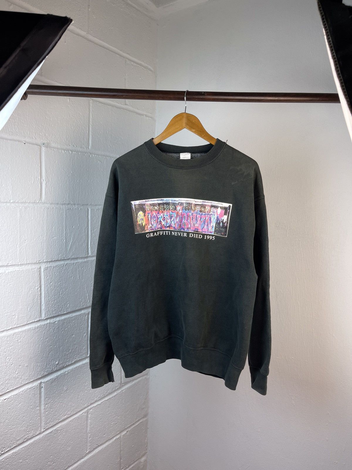 Band Tees × Haze × Recon 1995 LORDZOFBKLYN GRAFFITI SUN FADED CREWNECK Size US XL / EU 56 / 4 - 8 Thumbnail