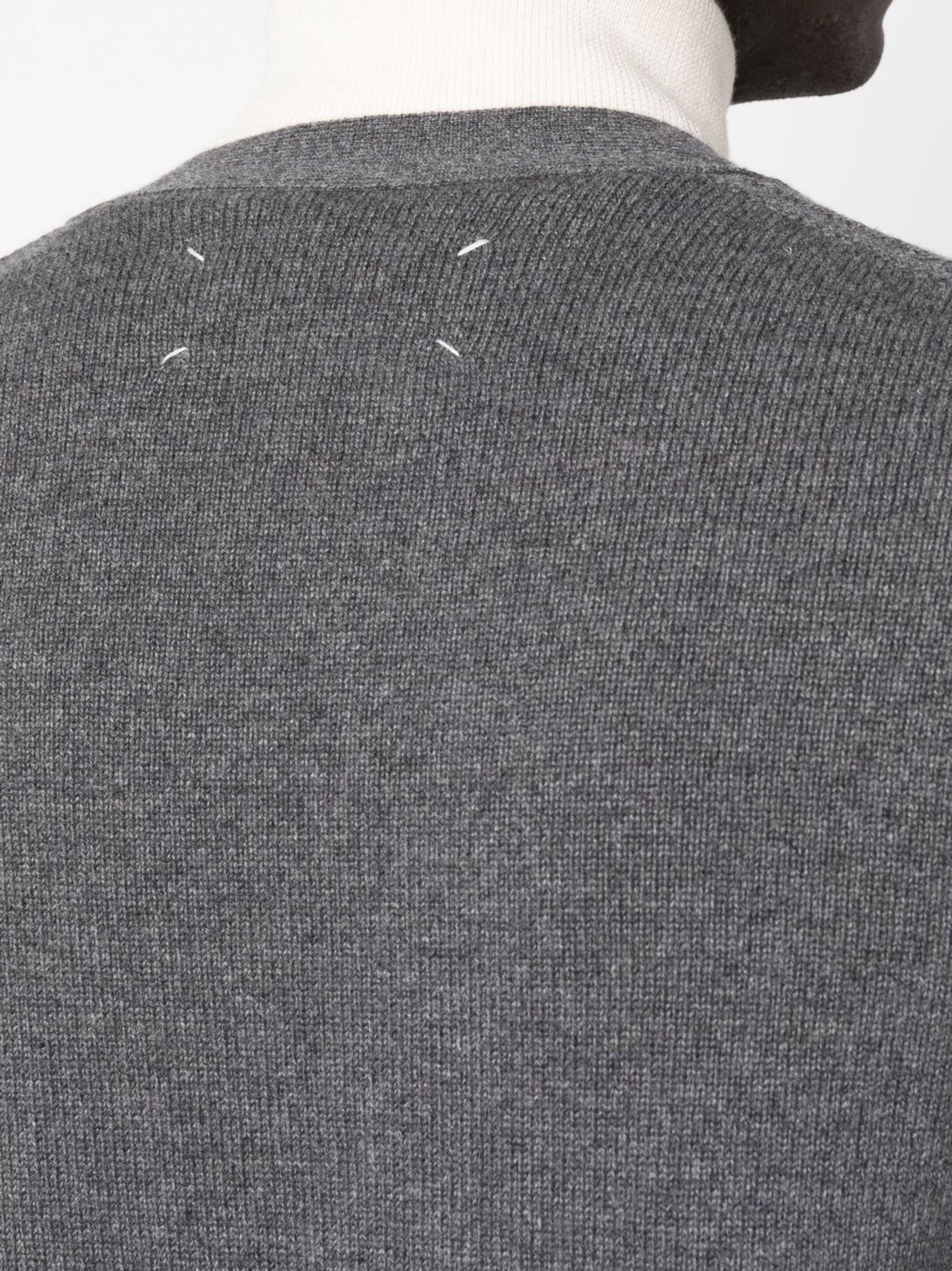 Maison Margiela o1s22i1n1024 Pure Wool Cardigan in Grey Size US L / EU 52-54 / 3 - 5 Thumbnail