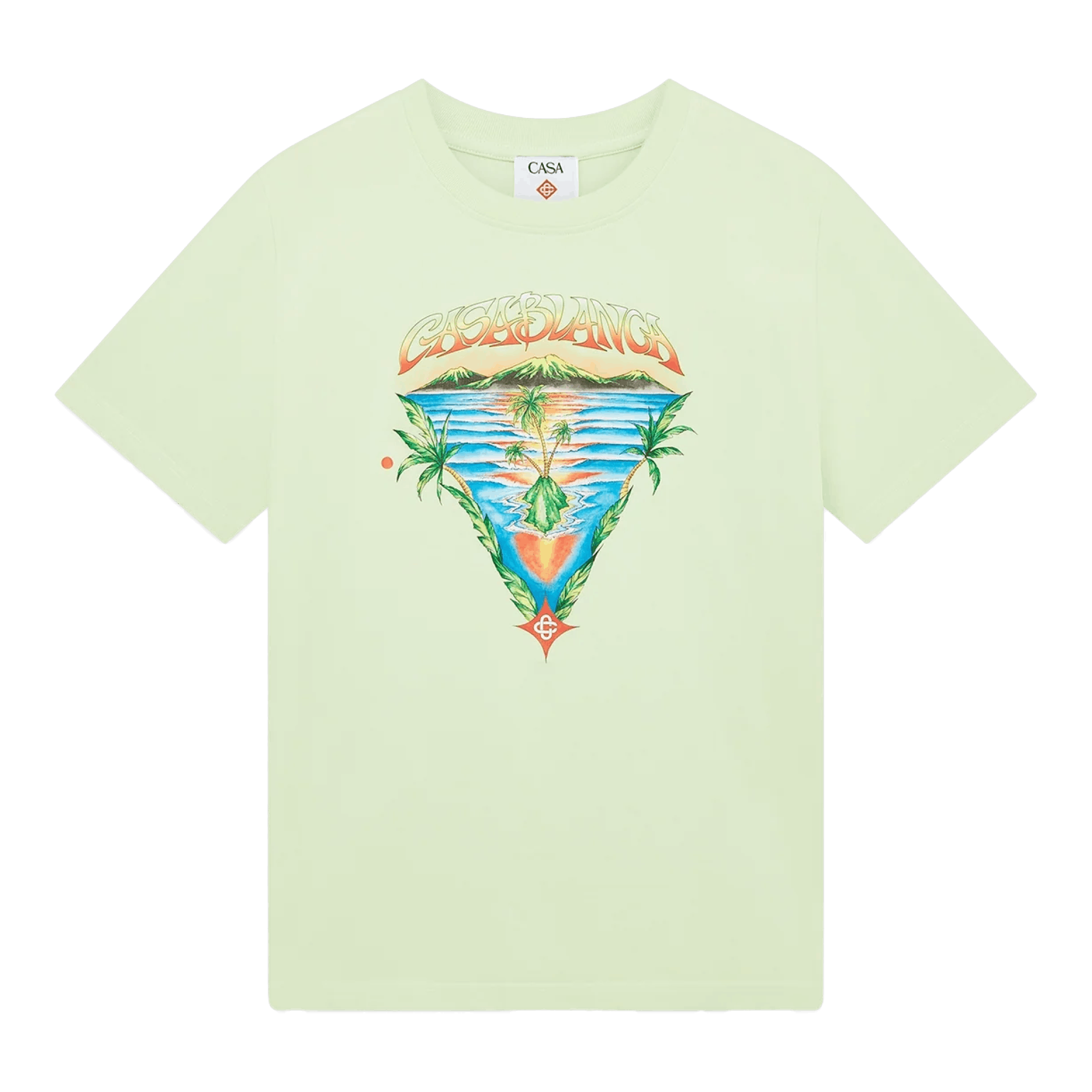 Casablanca Innocence Triangle Classic T-shirt Green Size US M / EU 48-50 / 2 - 1 Thumbnail