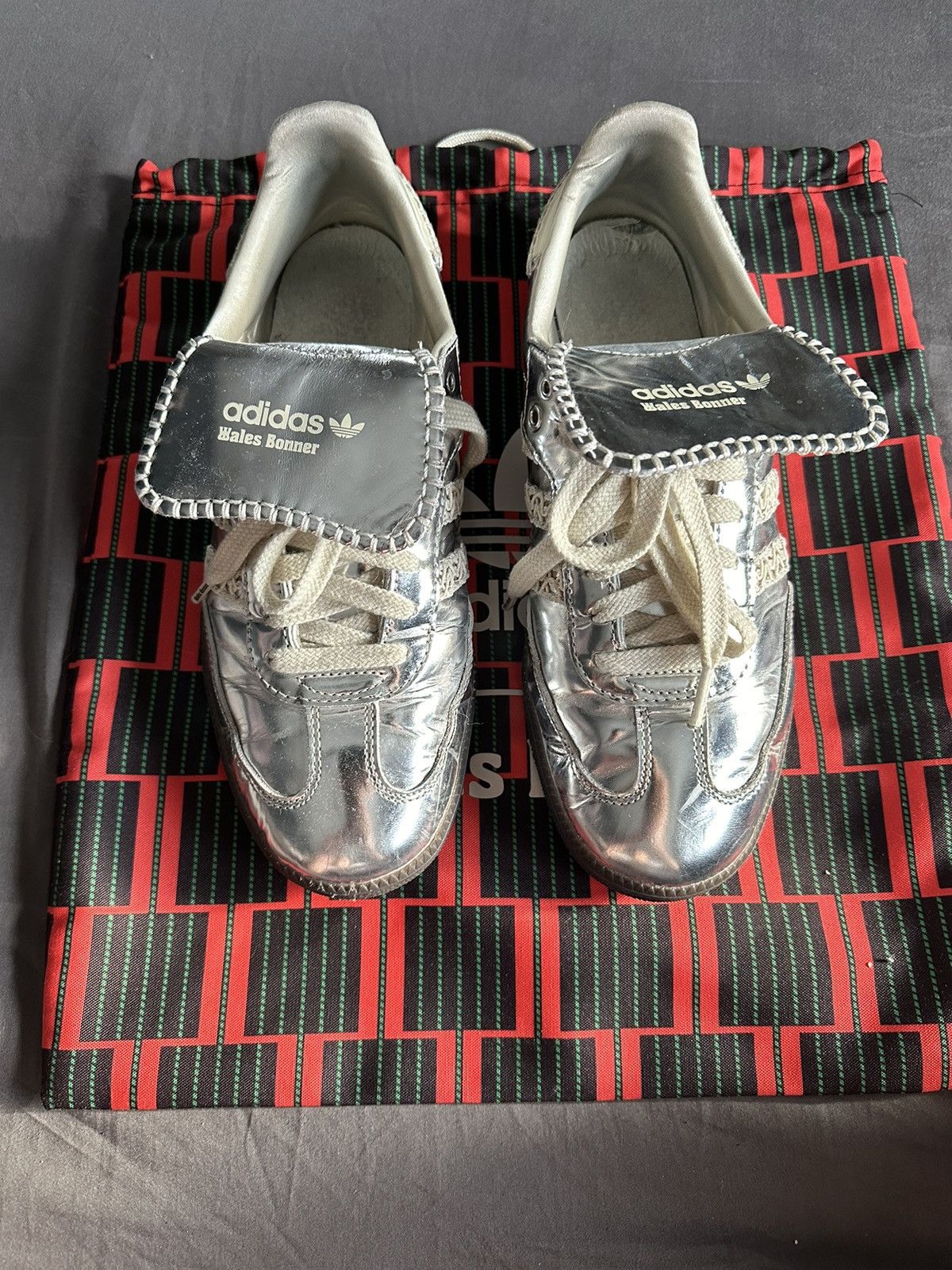 adidas gazelle silver green womens Adidas Samba x Wales Bonner Silver  Ar Store