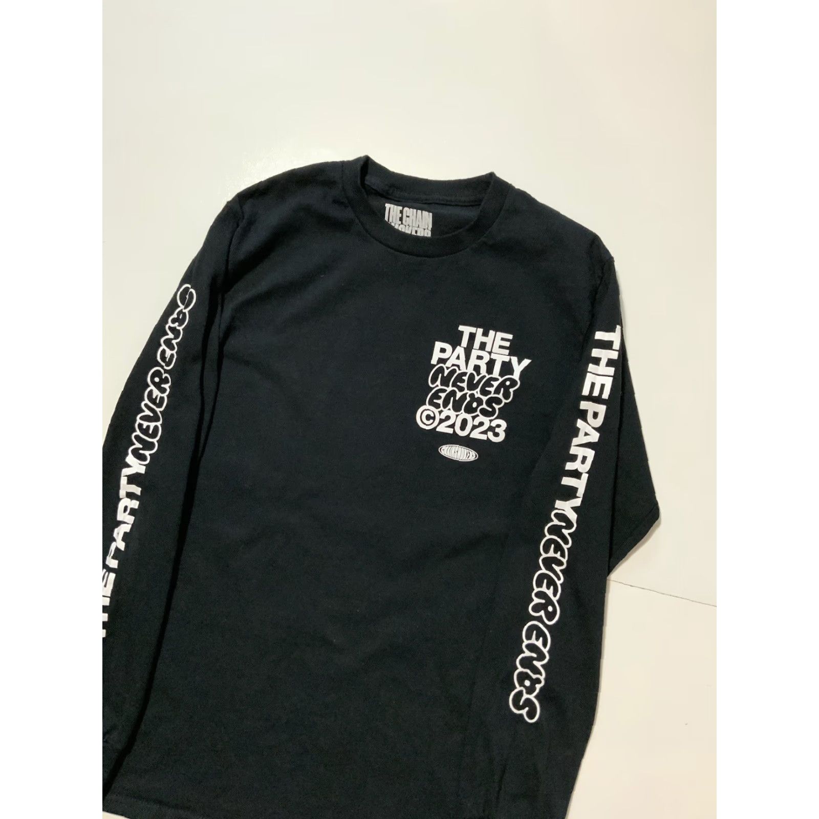 Vintage The Chainsmokers The Party Never Ends 2023 Official Merch Band L/S T-Shirt Sz. S Men Black Shirt Size US S / EU 44-46 / 1 - 3 Thumbnail