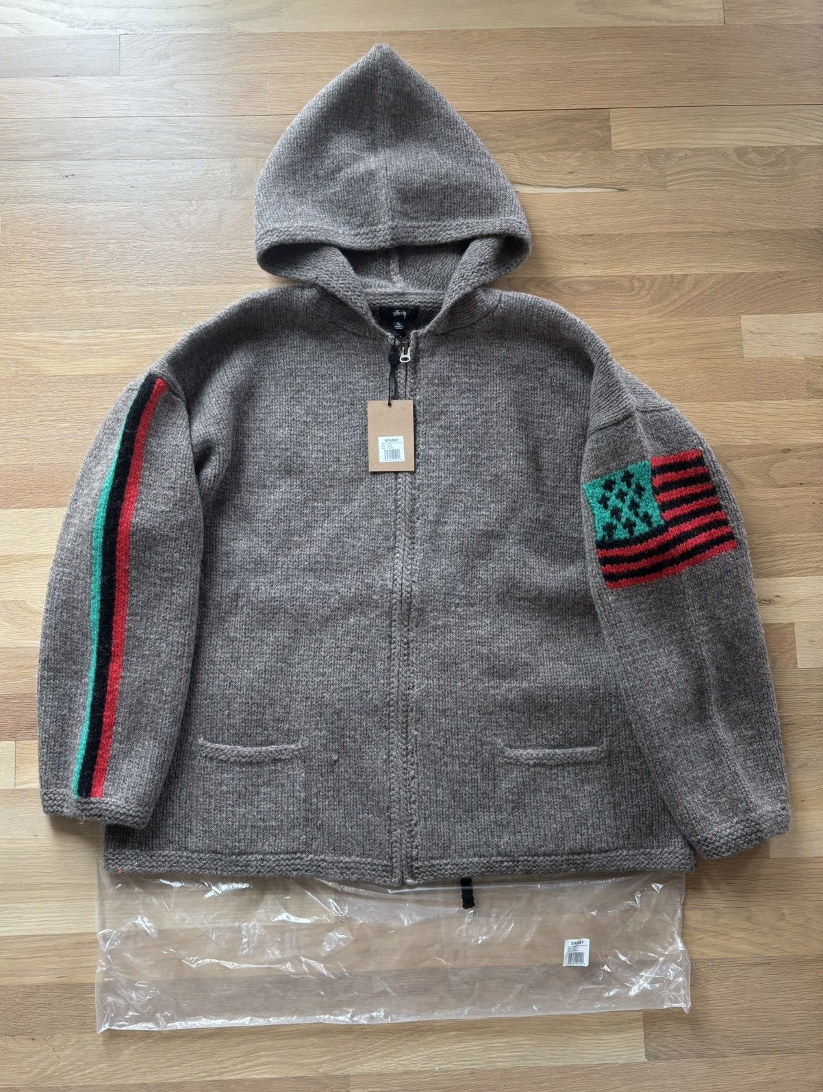 DENIM TEARS × Stussy Stussy x Denim Tears Sweater Zip-Up Size US XL / EU 56 / 4 - 3 Thumbnail