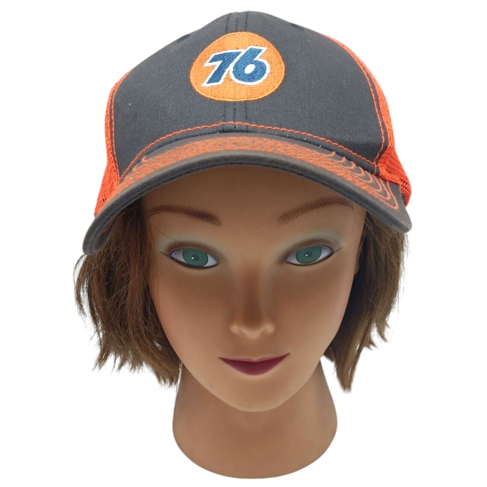 Union LA Union 76 Gas Trucker Hat Logo orange Mesh SnapBack Size ONE SIZE - 1 Thumbnail