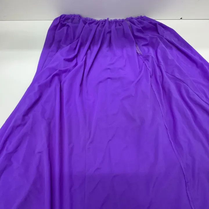 Balenciaga Balenciaga Balenciaga Purple Pleated Lace Skirt -2507 Size US 34 / EU 50 - 4 Thumbnail