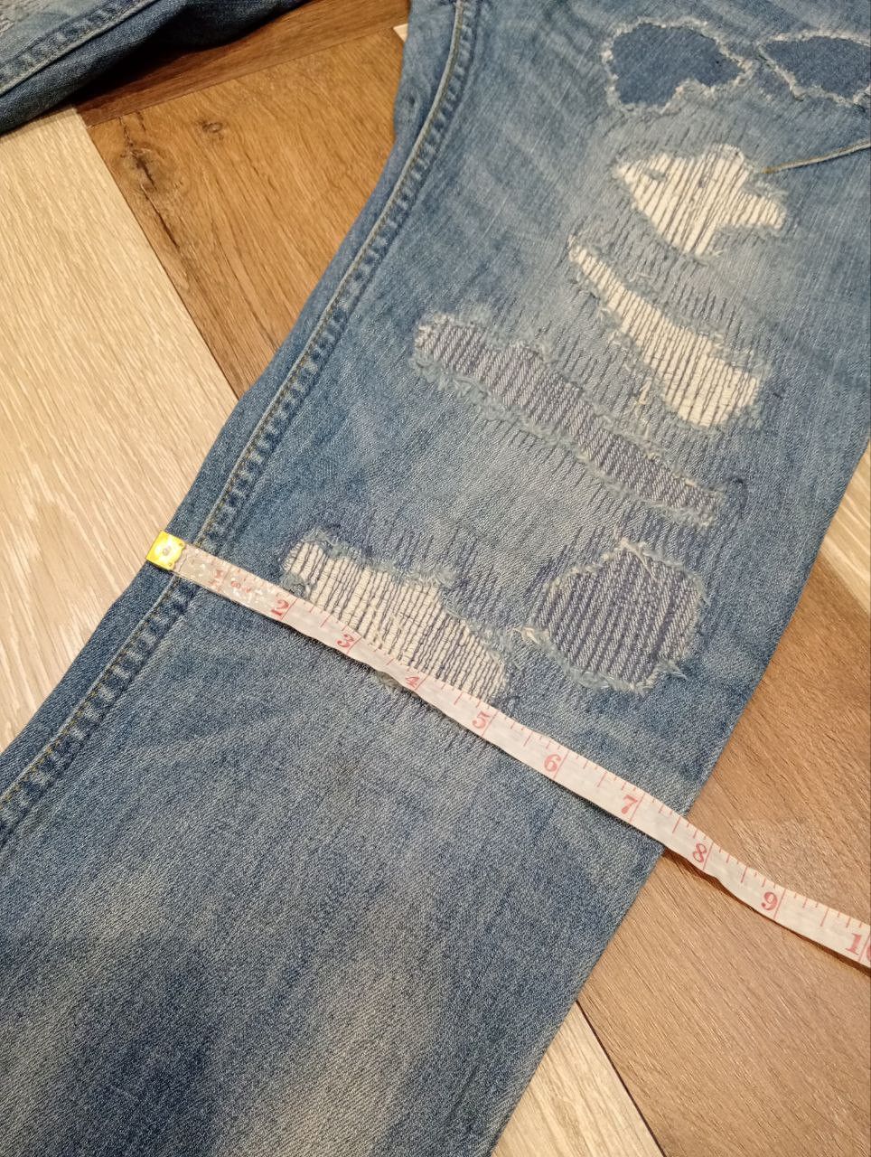 NANO universe × Number (N)ine NUMBER NINE JAPAN X NANO UNIVERSE BLUE DISTRESSED JEANS Size US 32 / EU 48 - 20 Thumbnail