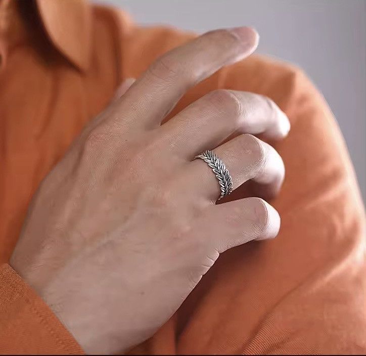 Jewelry × Vintage Silver Wheat Resizeable Ring Size ONE SIZE - 1 Thumbnail