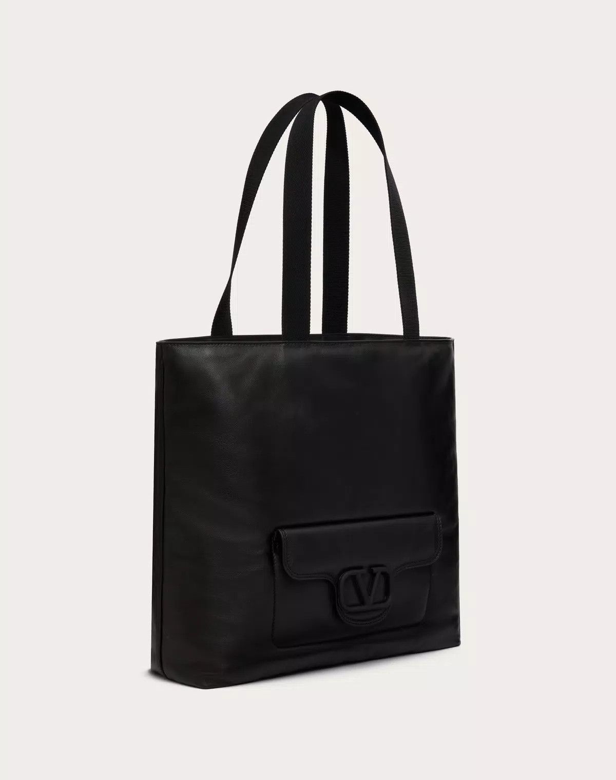 Valentino oc11z0725 Size: OS/Nappa Leather Shopper in Black Size ONE SIZE - 2 Thumbnail