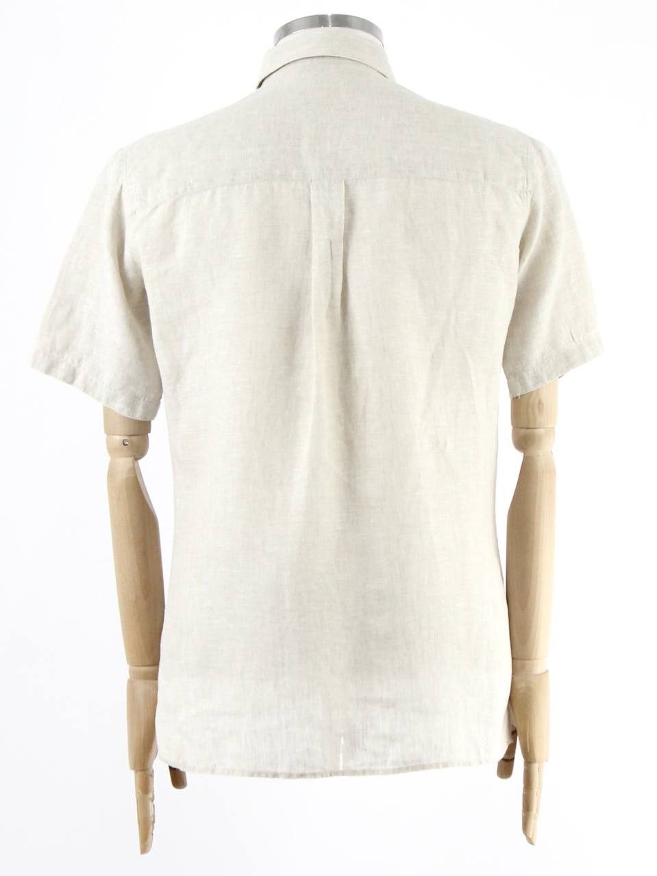 Gran Sasso GRAN SASSO Beige linen shirt Size US M / EU 48-50 / 2 - 3 Thumbnail