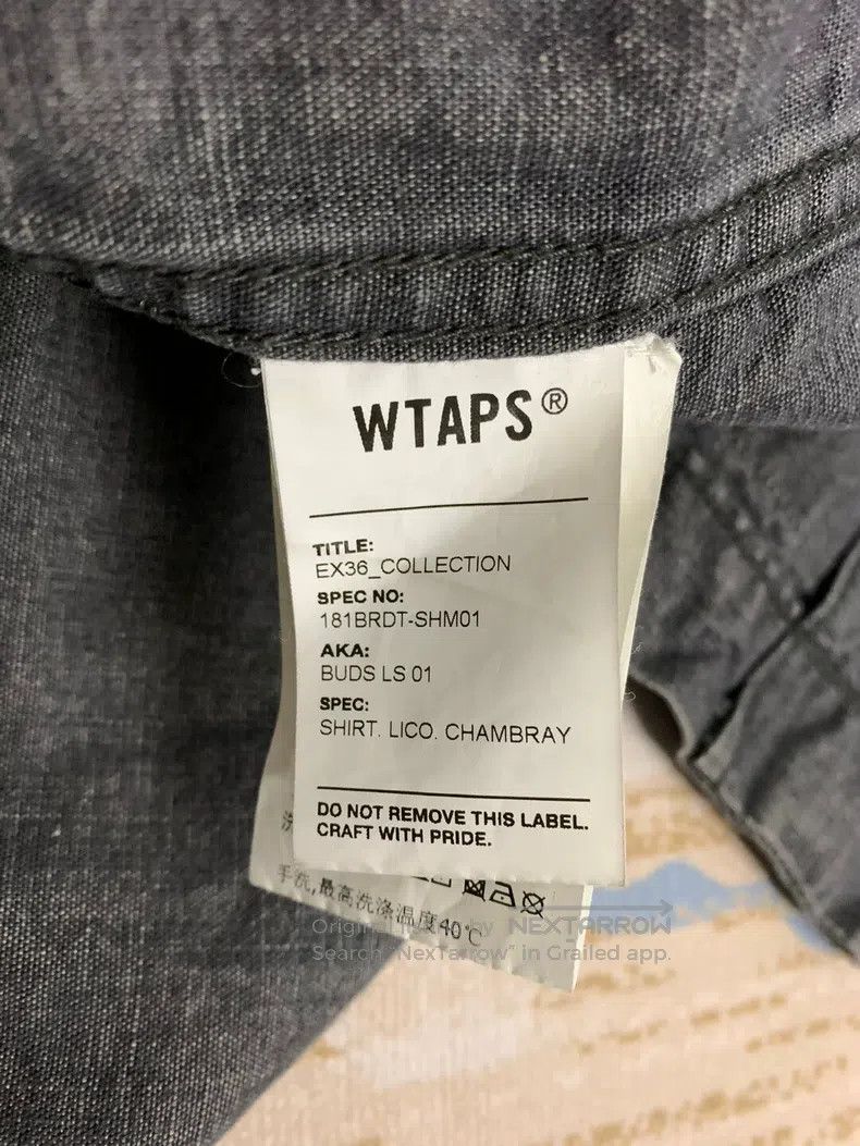 Wtaps Wtaps Dark gray two-pocket shirt Size US M / EU 48-50 / 2 - 8 Thumbnail