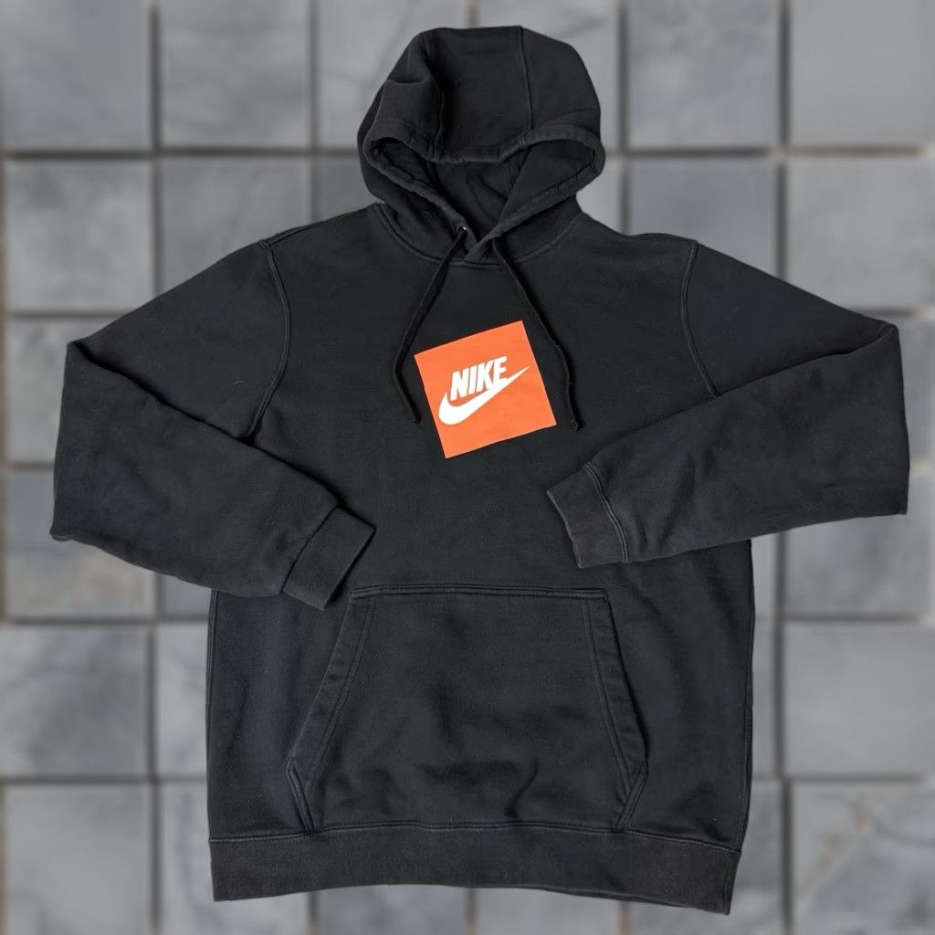 Nike Nike Hoodie Men’s M Black Sweatshirt Pullover Center Logo Orange Casual M Size US M / EU 48-50 / 2 - 1 Thumbnail