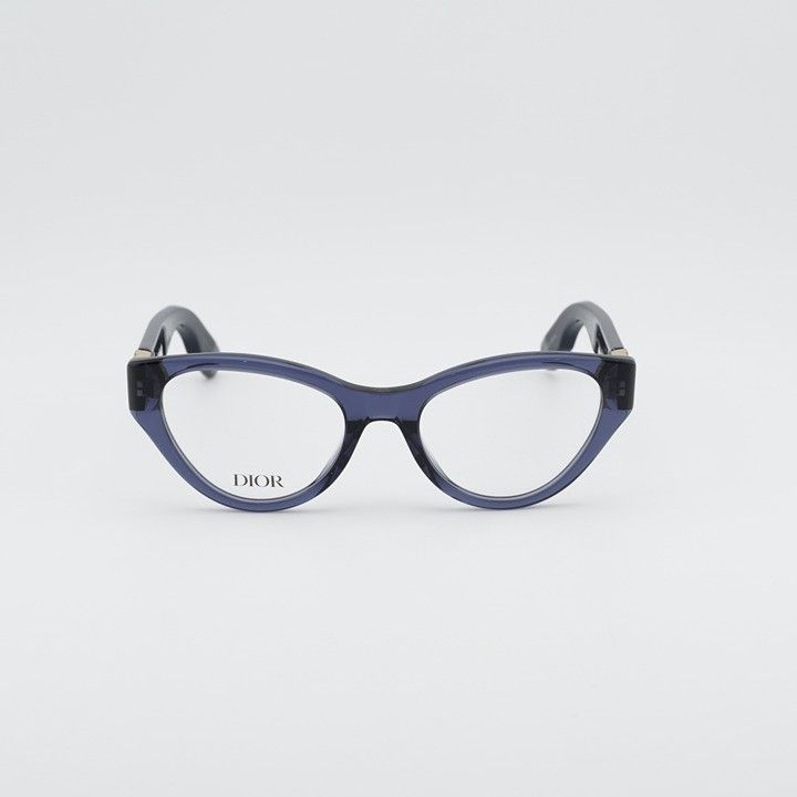 Dior Dior LADY 95.22O B1I 3000 Eyeglasses Blue 52mm Cat Eye Frame Size ONE SIZE - 5 Thumbnail