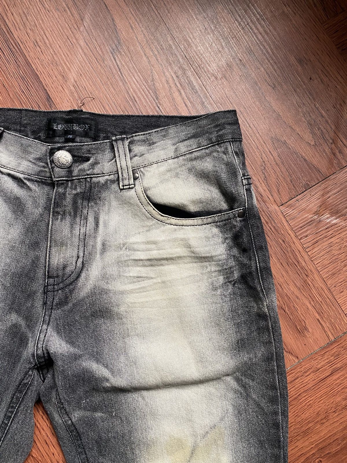 If Six Was Nine Low Box Ripped Flare Jeans Size US 30 / EU 46 - 5 Thumbnail