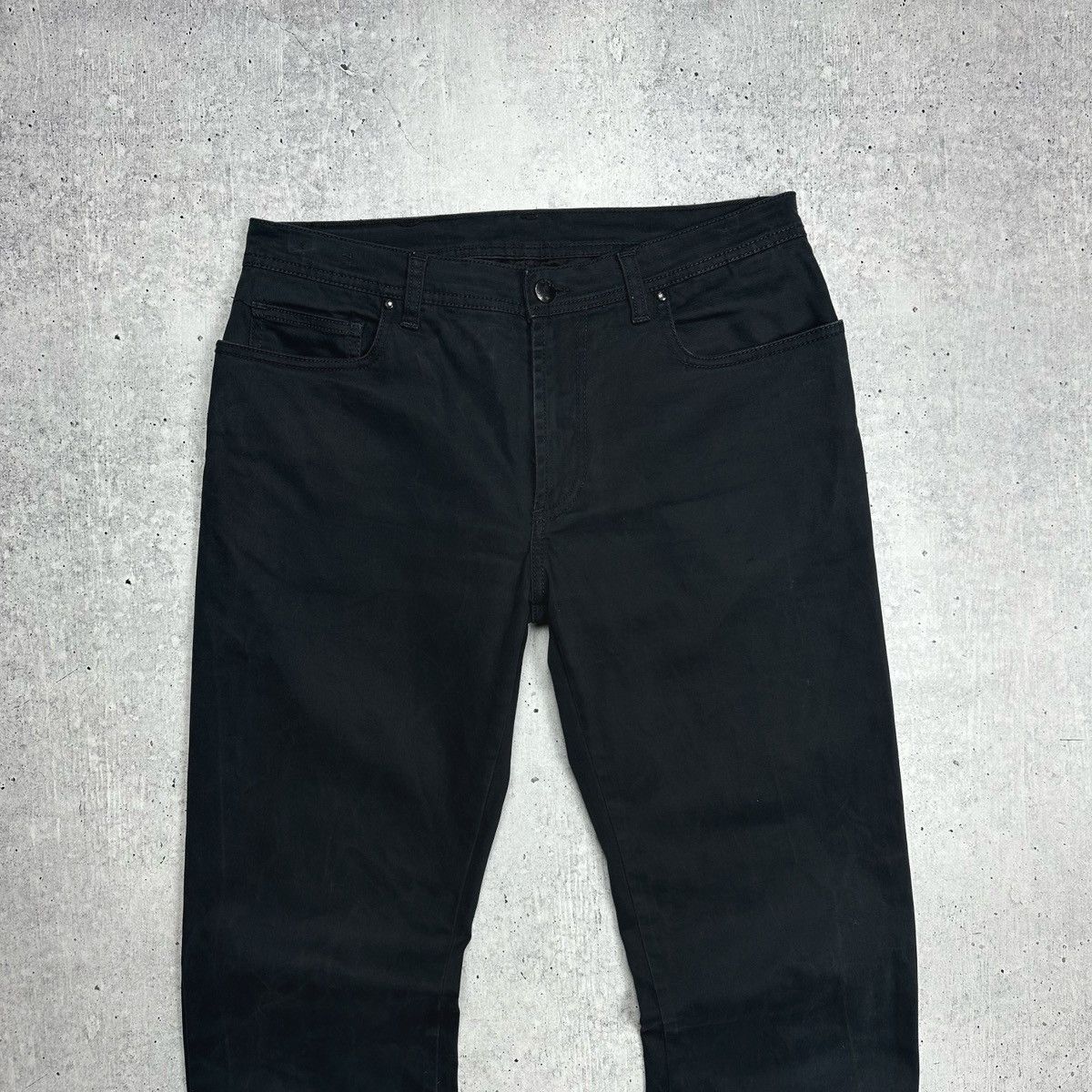 Versace × Versace Jeans Couture Versace Collection Men's Pleated Black Stretch Casual Pants Size US 33 - 6 Thumbnail