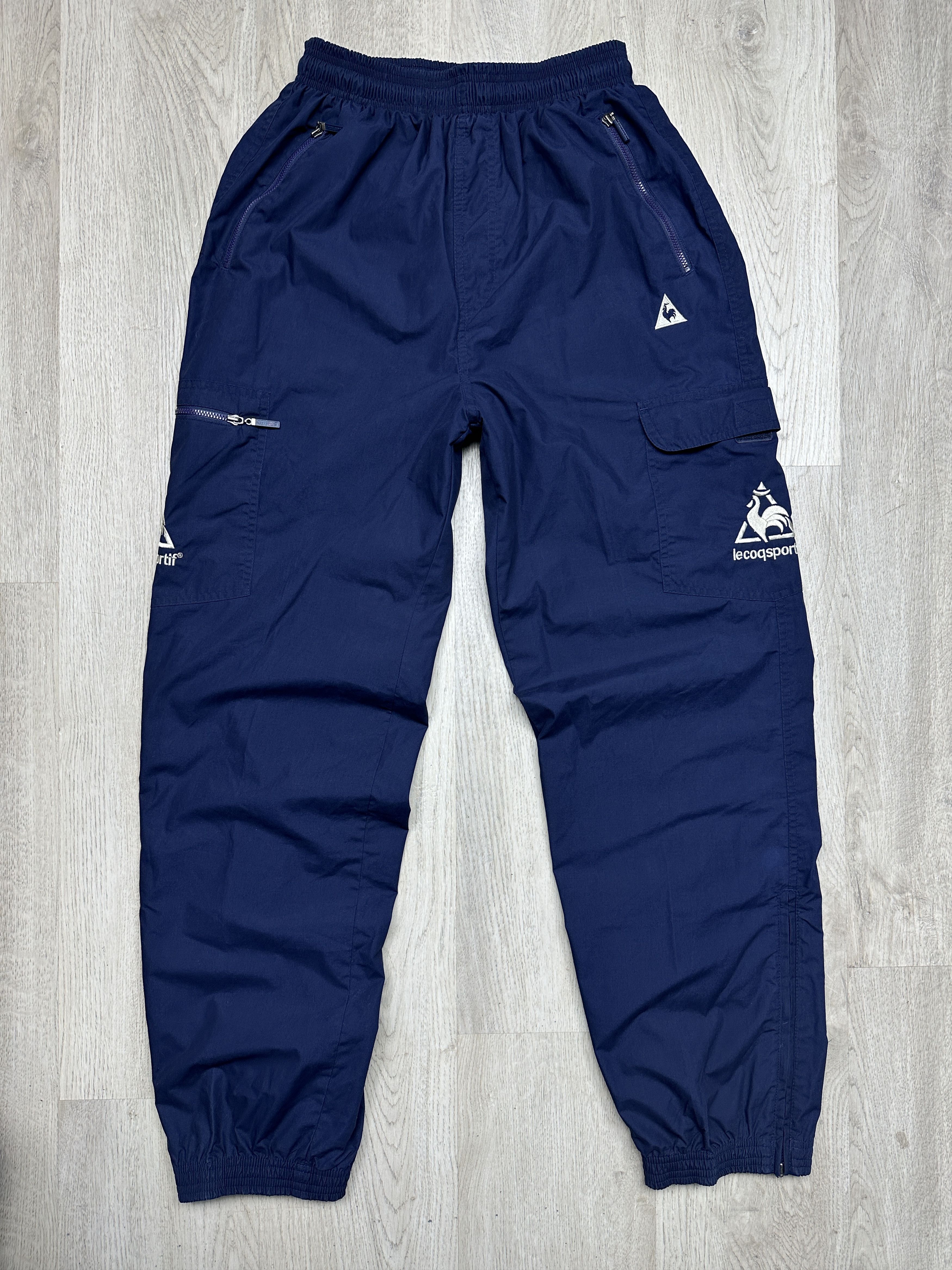 Le Coq Sportif Le Coq Sportif Vintage Mens Nylon Cargo Track Pants Size US 32 / EU 48 - 1 Thumbnail
