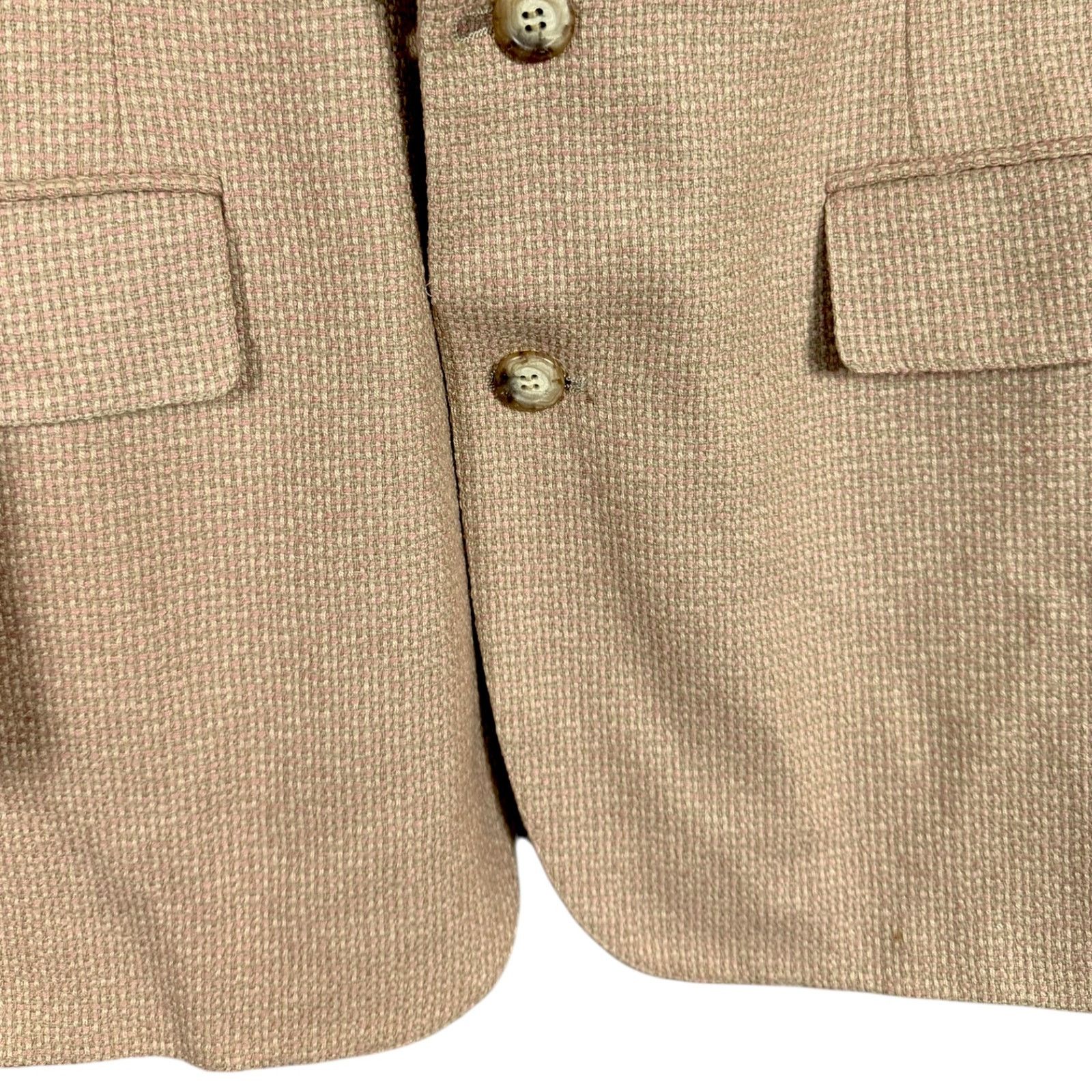 Polo Ralph Lauren Vintage 90s Polo University Club Mens 40R Wool Tweed Blazer Size 40R - 12 Thumbnail