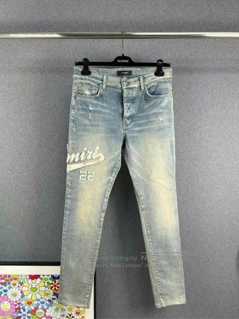 Amiri Amiri Size 33 Embroidered LOGO jeans Size US 33 - 1 Thumbnail