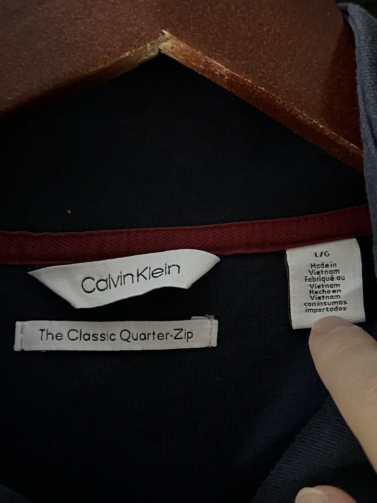 Calvin Klein Calvin Klein Classic Quarter Zip Sweater Size US L / EU 52-54 / 3 - 5 Thumbnail