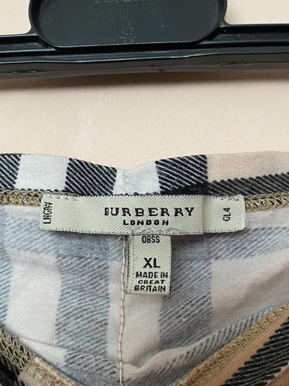 Burberry × Vintage 📌 RARE Burberry NOVA CHECK tube top Size XL / US 12-14 / IT 48-50 - 3 Thumbnail