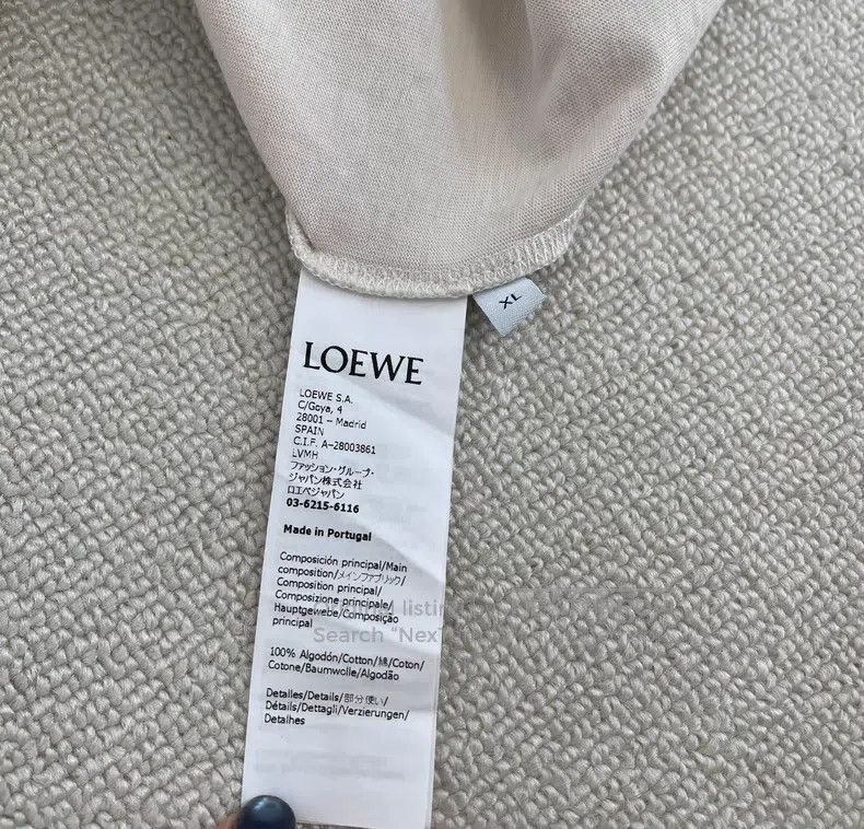 Loewe Loewe Letter Printed Cotton Little Grey Rabbit Short Sleev Size XL / US 12-14 / IT 48-50 - 3 Thumbnail