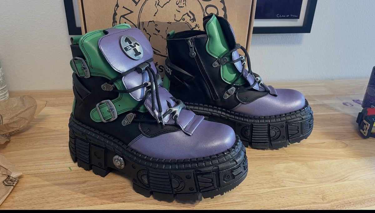 New Rock RARE new rocks evangelion Size US 11 / EU 44 - 5 Thumbnail