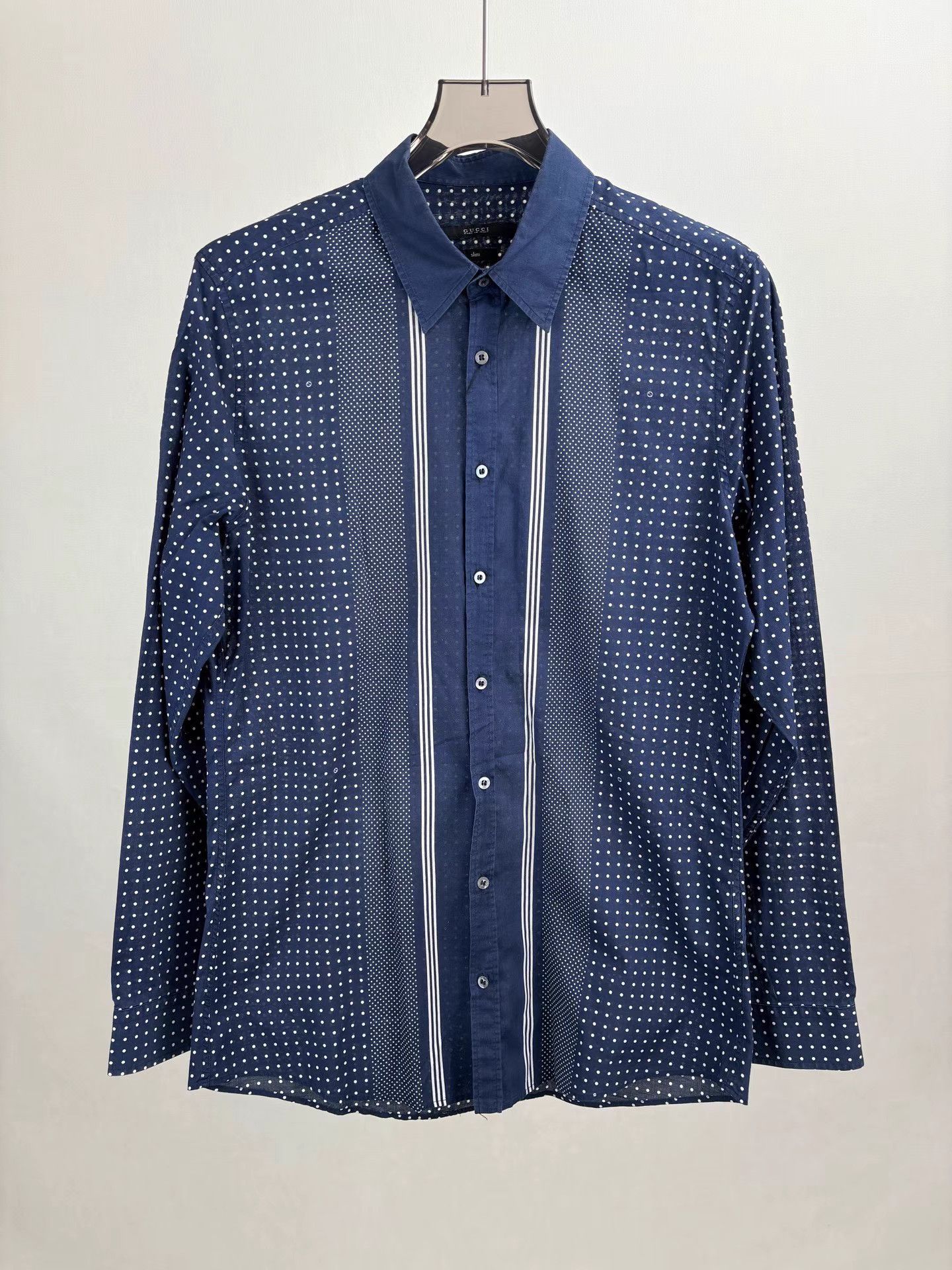 Gucci GUCCI Spotted Long Sleeve Shirt Size US XXS / EU 40 - 1 Thumbnail