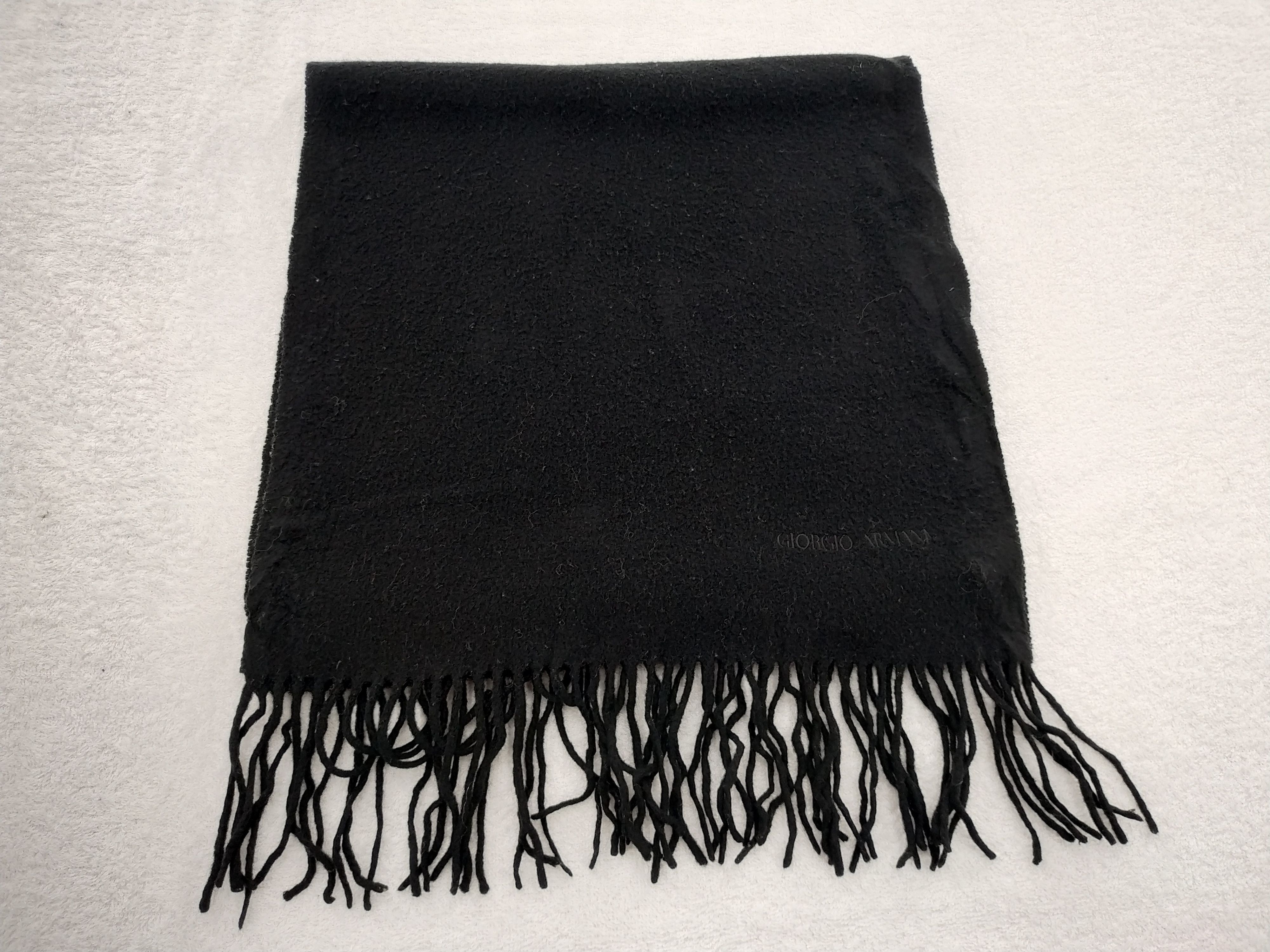 Armani Collezioni Vintage Armani Collezioni Wool Scarf/Muffler/Neckwear MF003 Size ONE SIZE - 1 Thumbnail