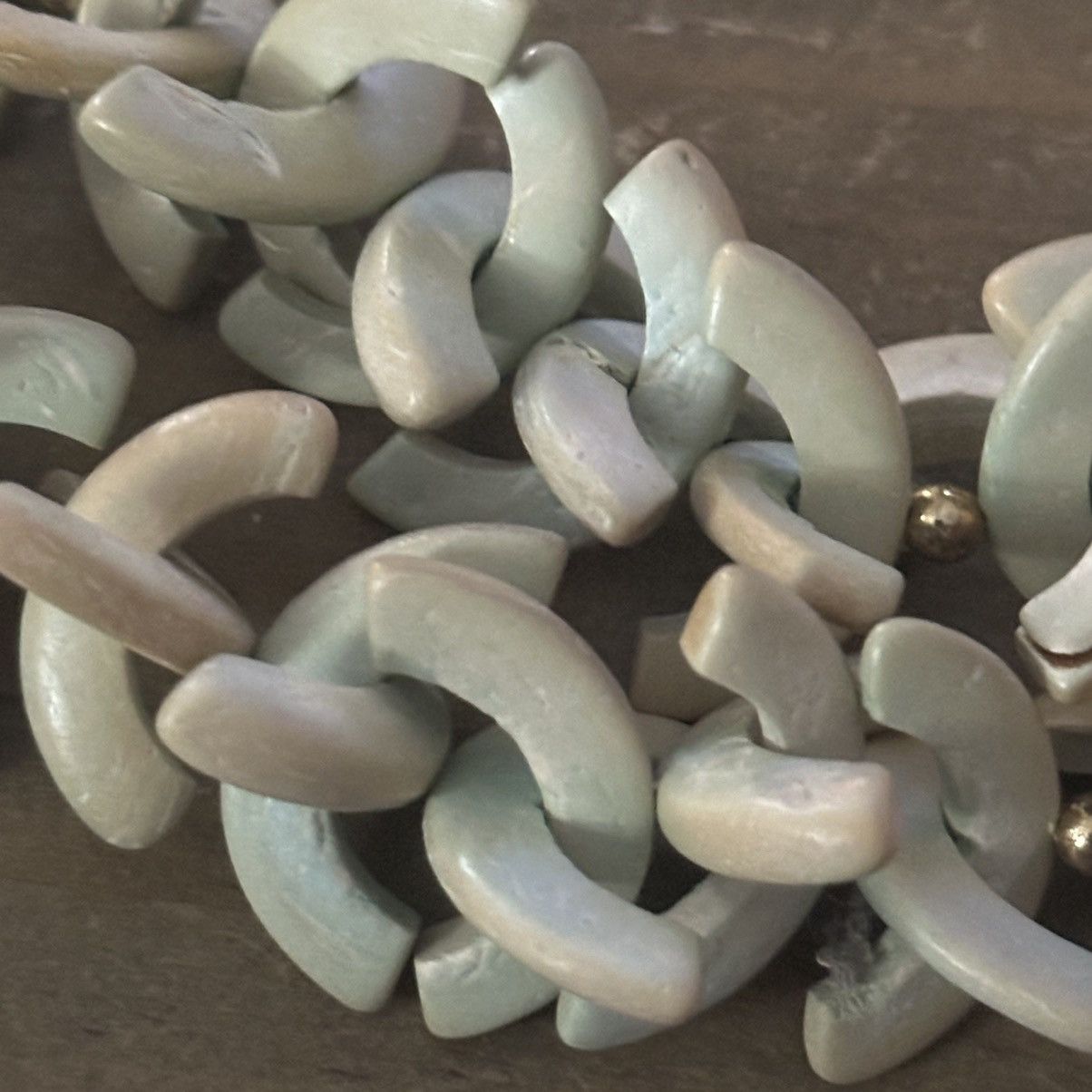Vintage Vintage double layered strand resin bead statement necklace Size ONE SIZE - 3 Thumbnail