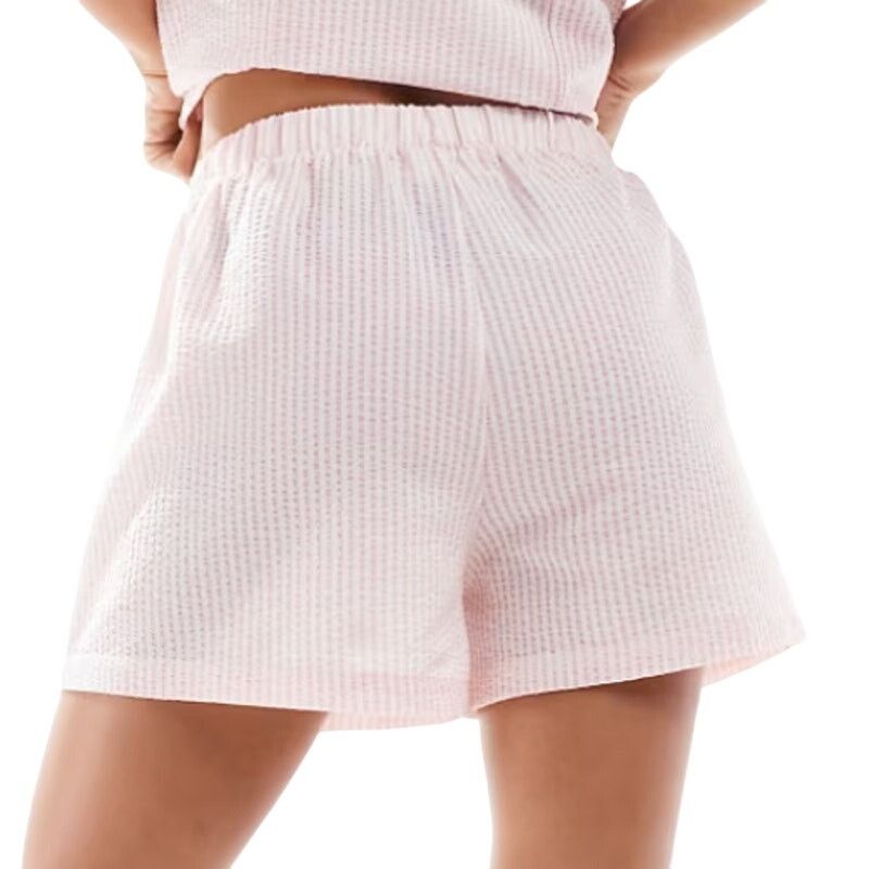 Asos ASOS Design Textured Stripe Boxer Short Pink Stripe, Size M Size 30" / US 8 / IT 44 - 2 Thumbnail