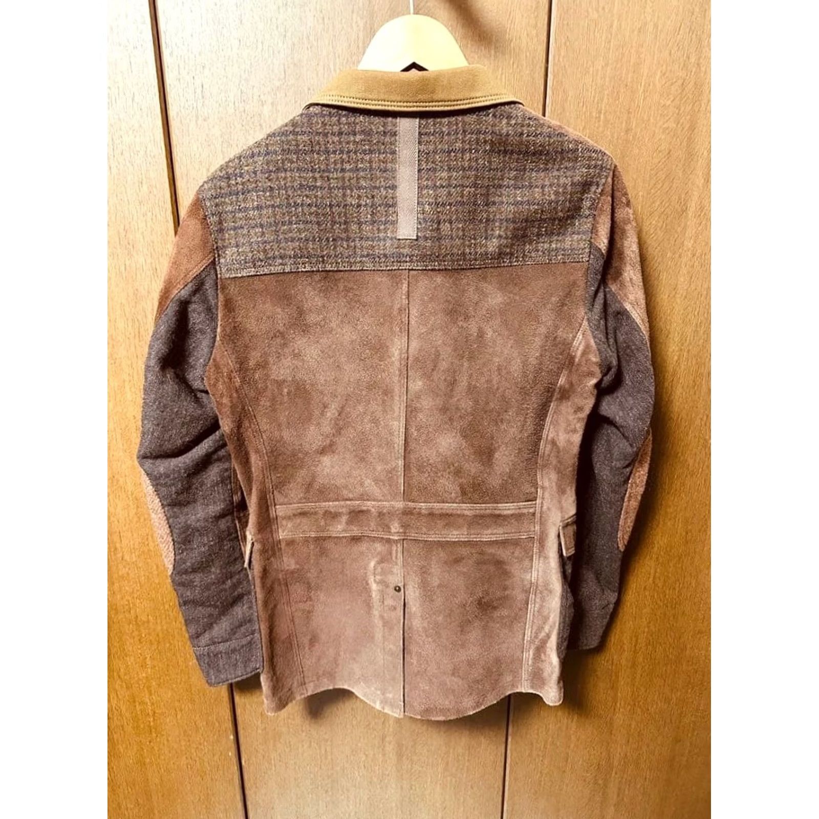 Vintage JUNYA WATANABE MAN PATCHWORK SUEDE JACKET S Mens Size US S / EU 44-46 / 1 - 2 Thumbnail