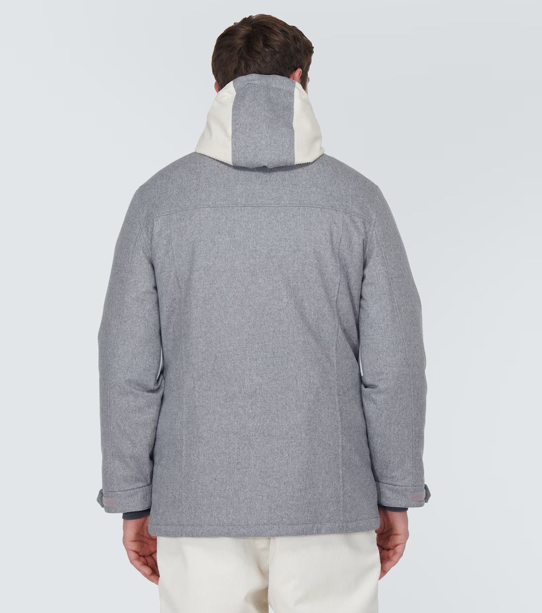 Brunello Cucinelli 0924 Padded Jacket in Light Grey Size US XS / EU 42 / 0 - 4 Thumbnail