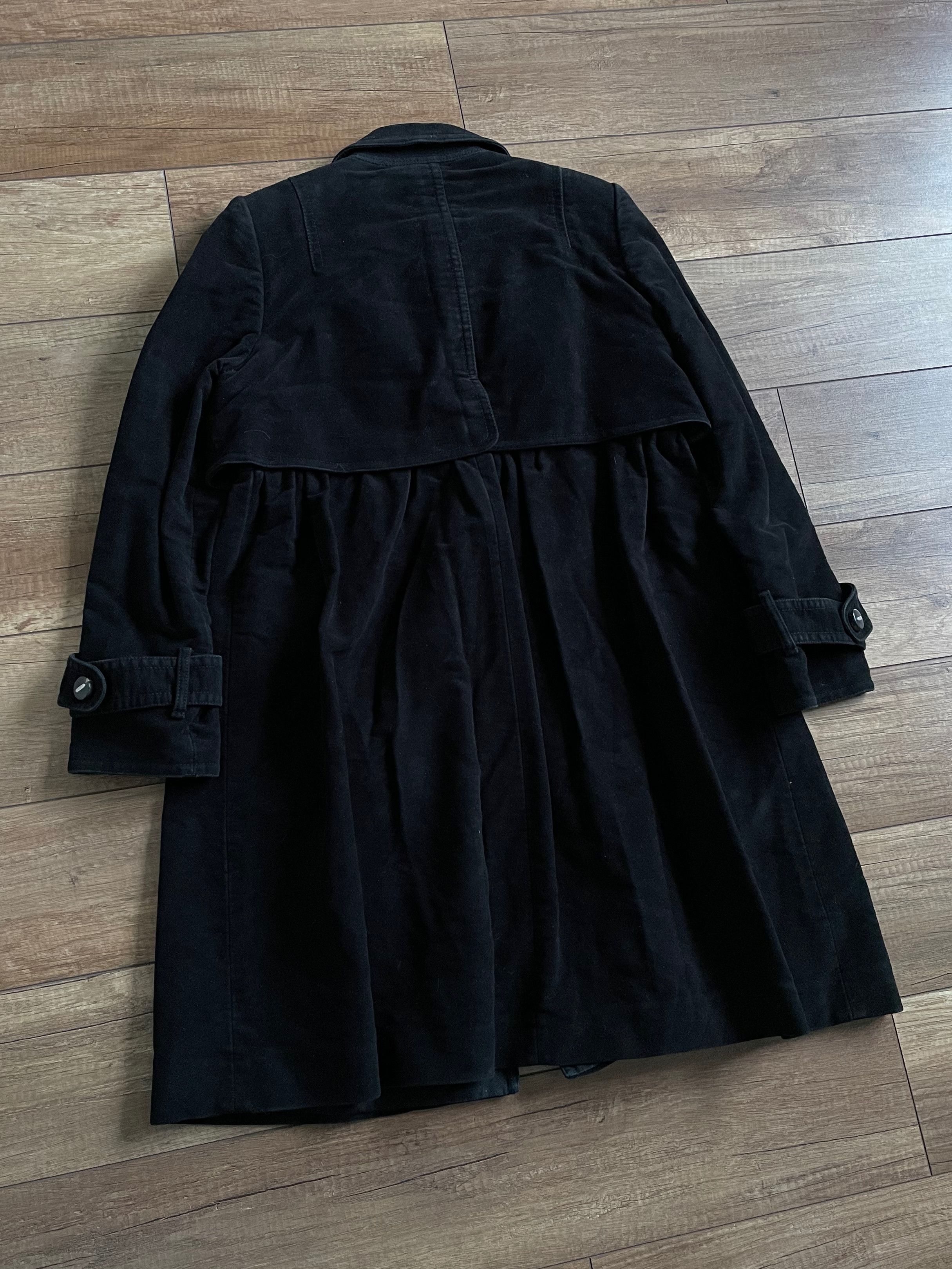 Gucci Vintage Gucci Black Velvet Corduroy Trench Coat Jacket Size L / US 10 / IT 46 - 3 Thumbnail
