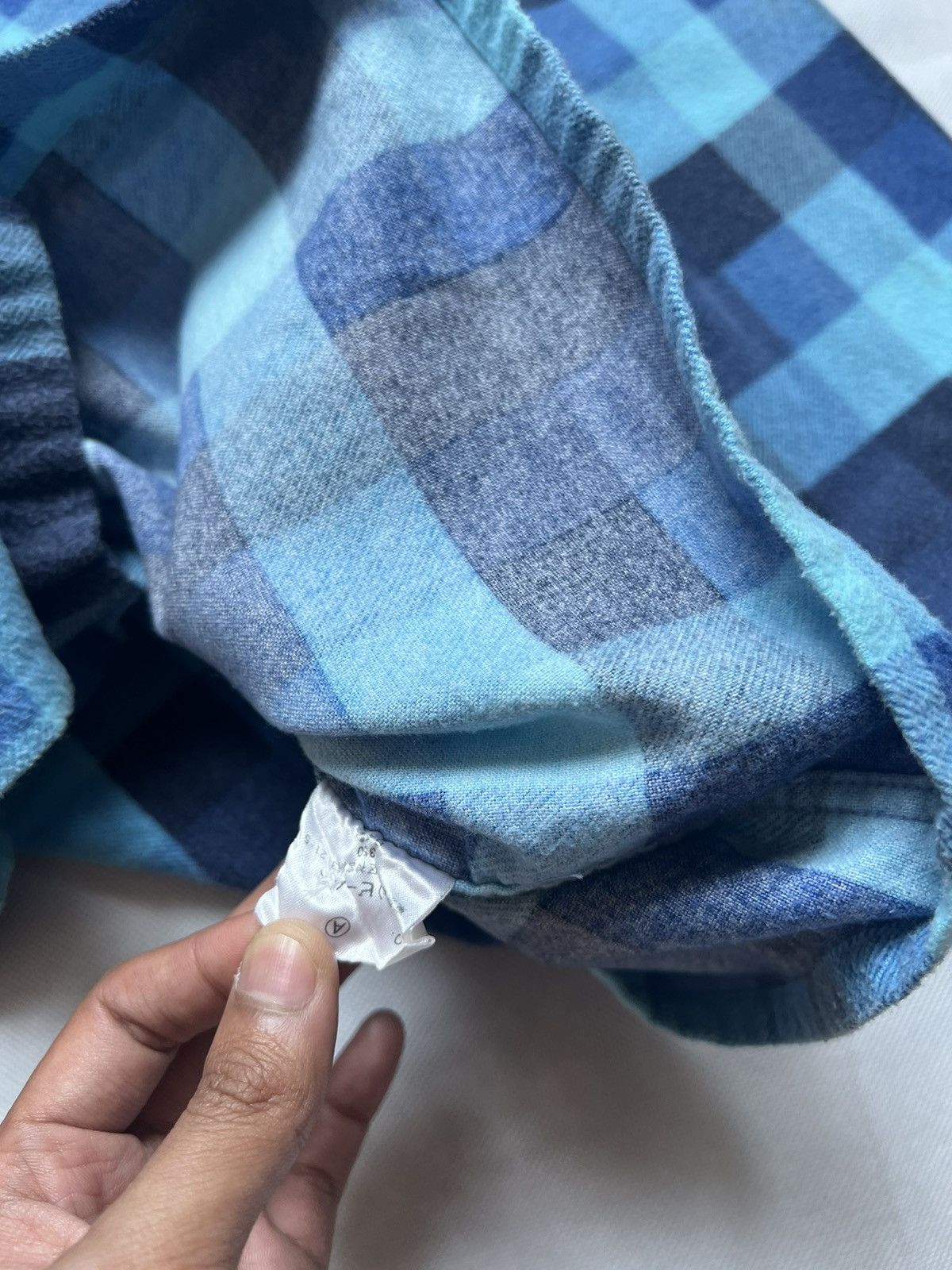 Beams Plus Beams Japanese Brand Blue Plaid Flannel Checkered Size US M / EU 48-50 / 2 - 9 Thumbnail