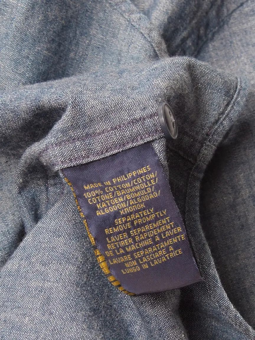 Polo Ralph Lauren Polo Ralph Lauren Blue Denim Relaxed Fit Shirt Size S / US 4 / IT 40 - 3 Thumbnail
