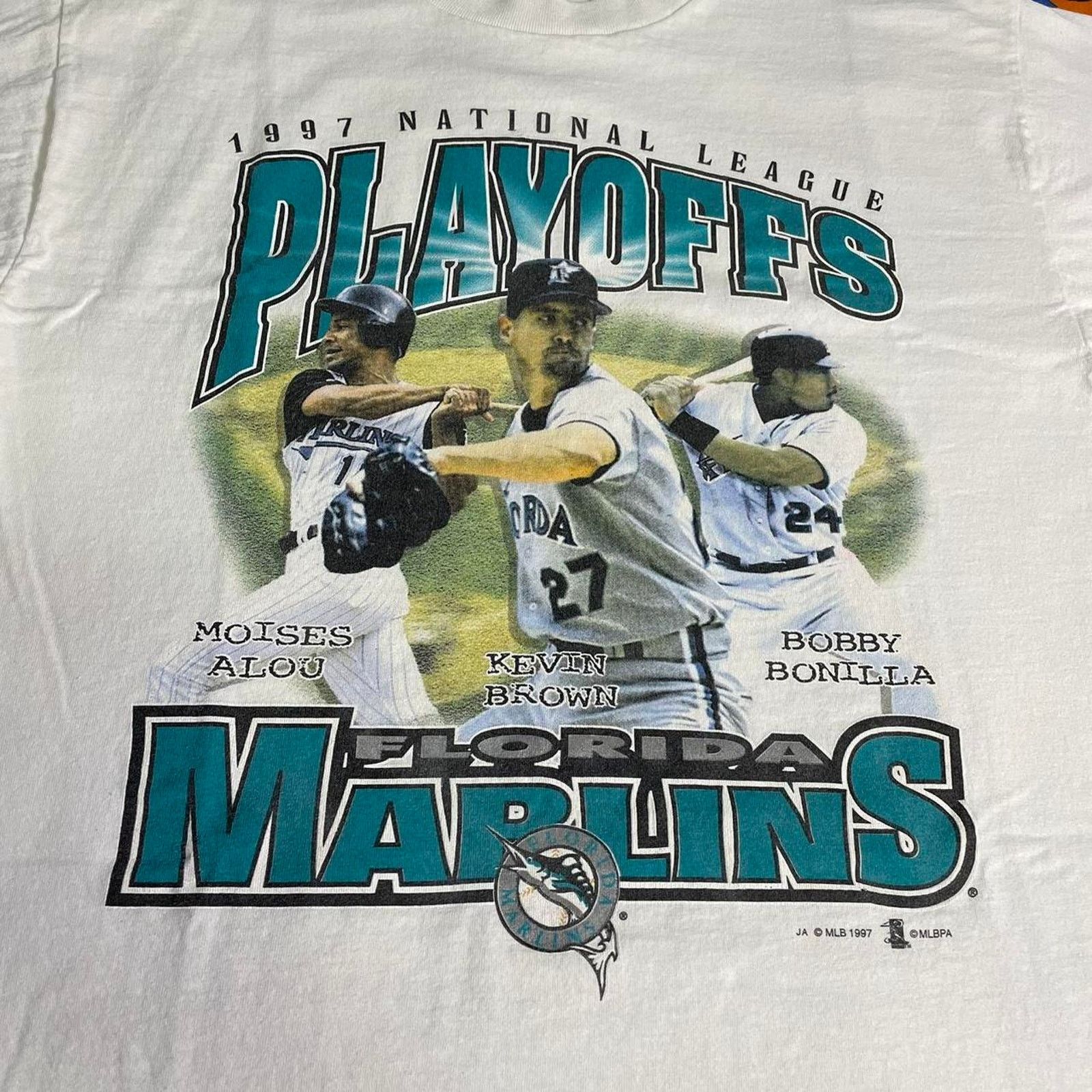 MLB × Vintage Vintage 1997 MLB Florida Marlins World Series Baseball Tee Size US L / EU 52-54 / 3 - 3 Thumbnail