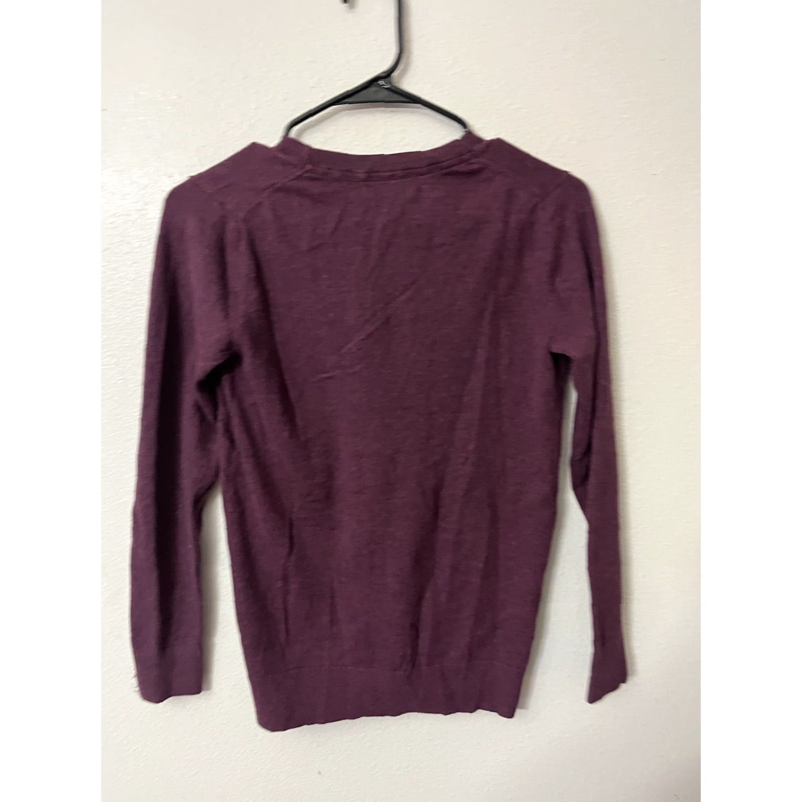Gap GAP Cardigan Shirt Women XS Teal Button Down Front Lightweight Knit Crew Neck Maroon 90s? Size XS / US 0-2 / IT 36-38 - 2 Thumbnail