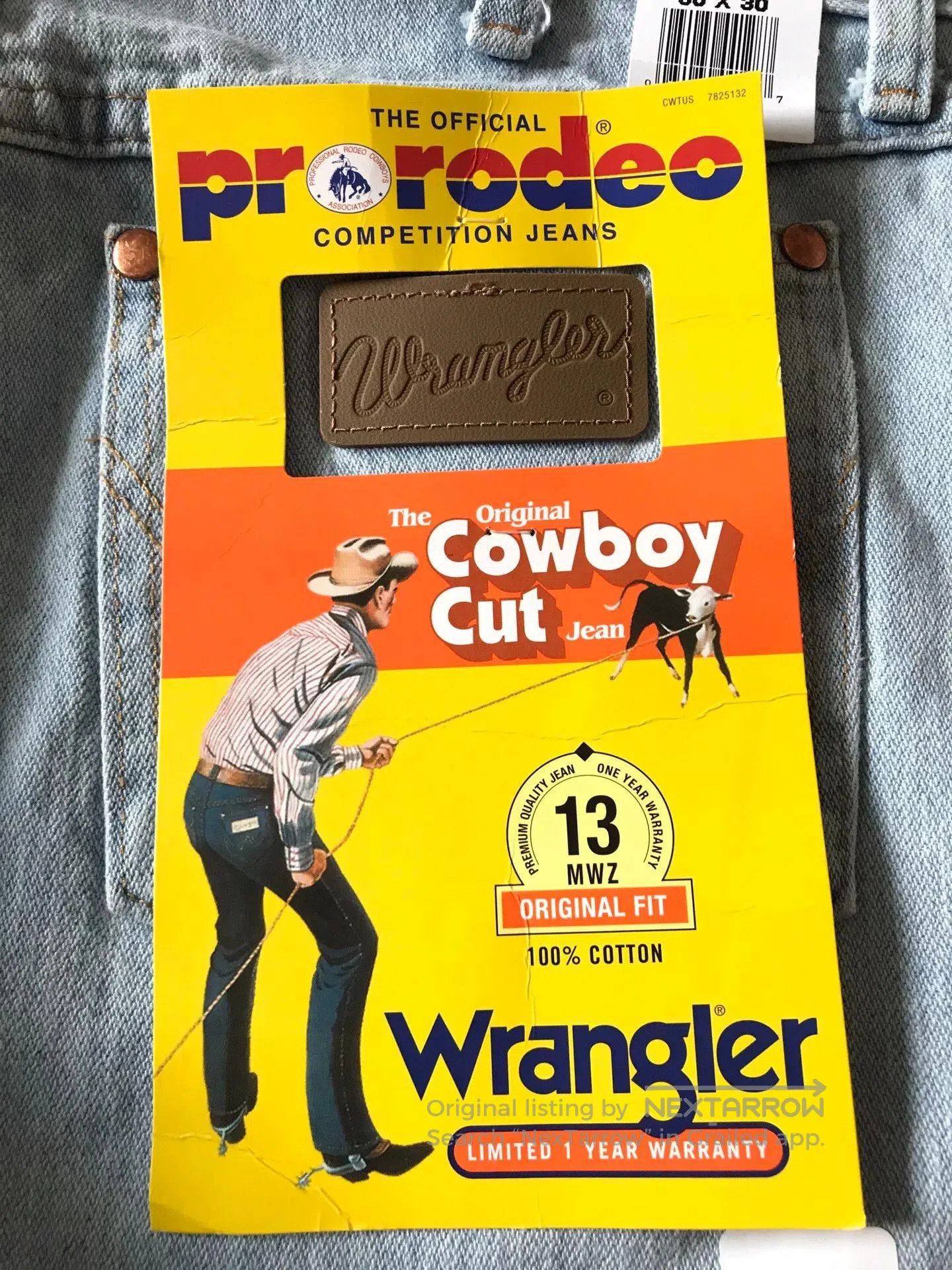 Wrangler Wrangler 13MWZ Light Blue Jeans W30L30. Size US 30 / EU 46 - 6 Thumbnail